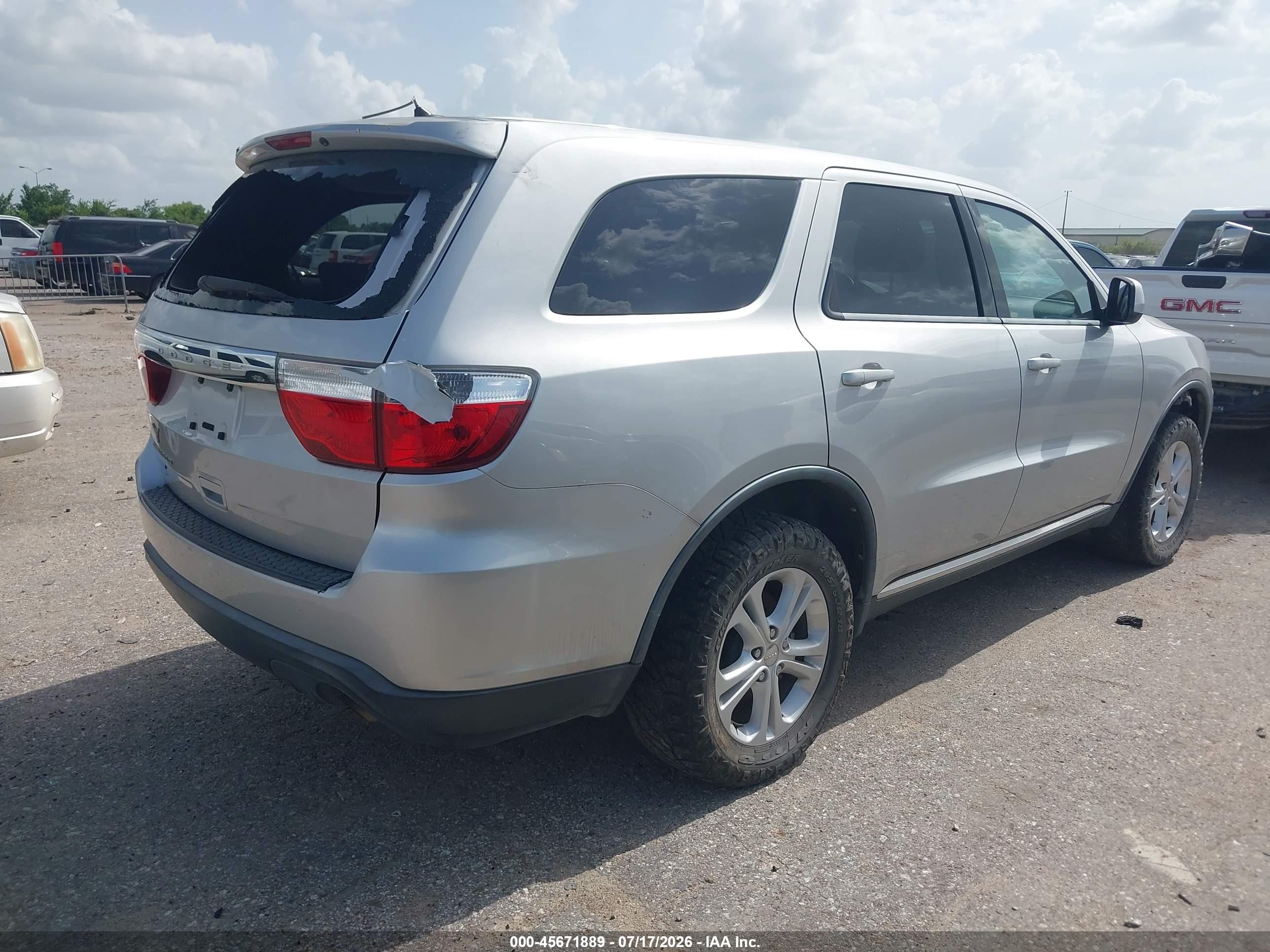 2013 Dodge Durango Sxt Серебряный vin: 1C4RDHAG1DC530147