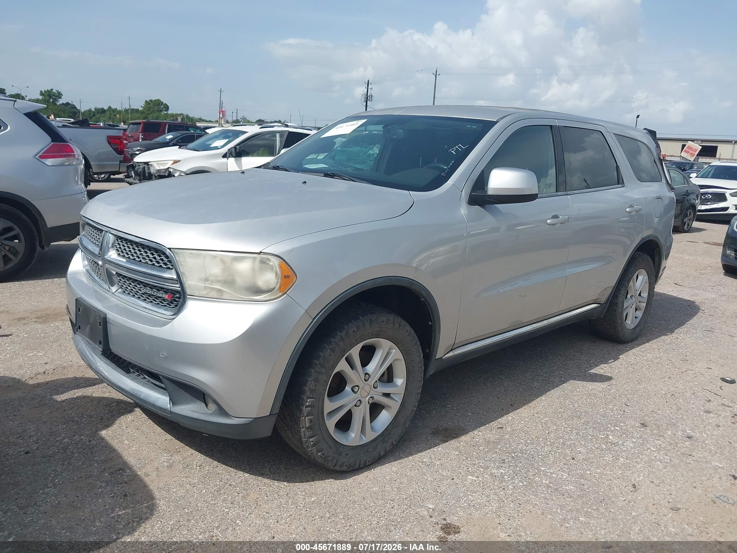 2013 Dodge Durango Sxt Серебряный vin: 1C4RDHAG1DC530147