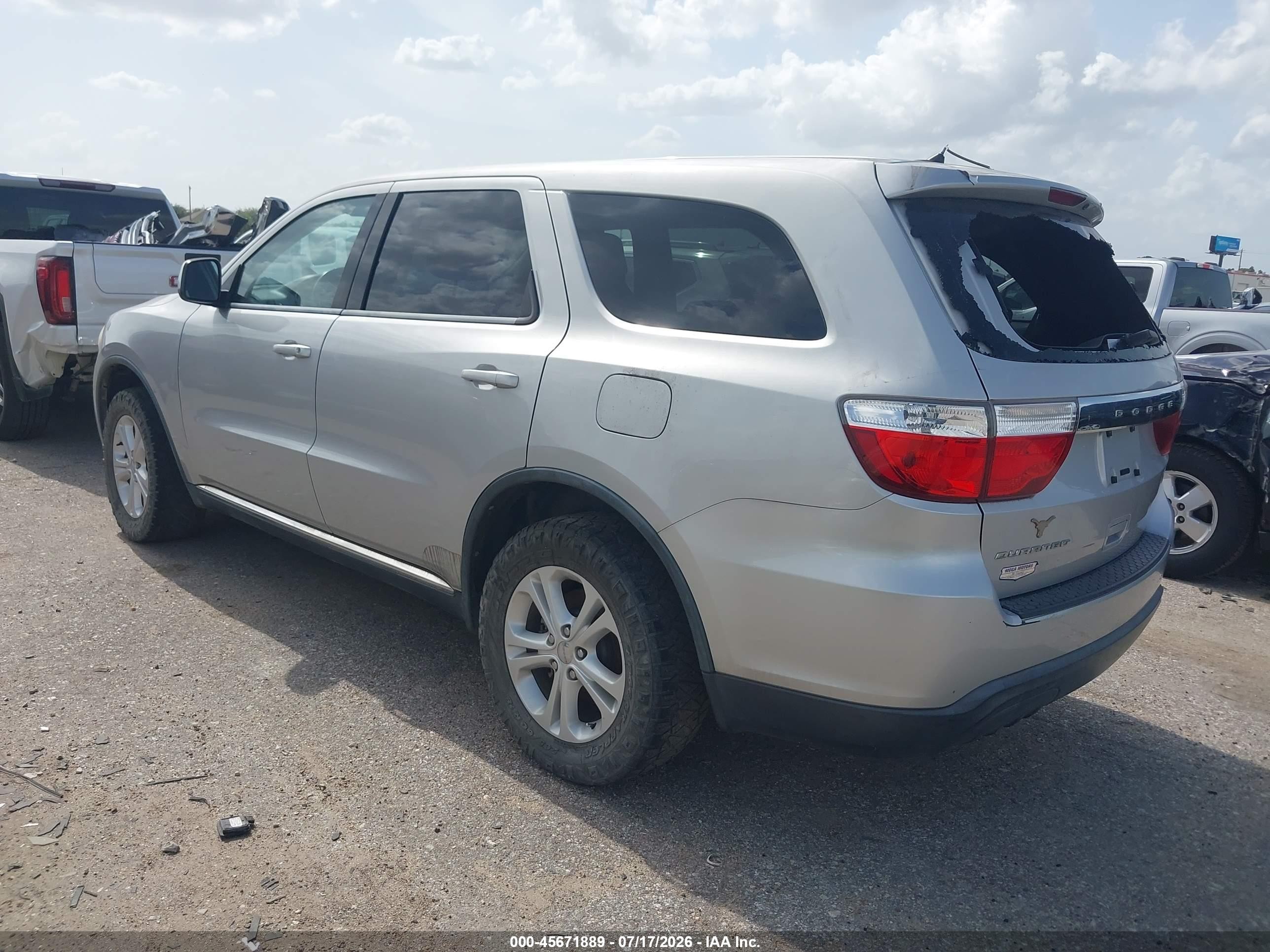 2013 Dodge Durango Sxt Серебряный vin: 1C4RDHAG1DC530147