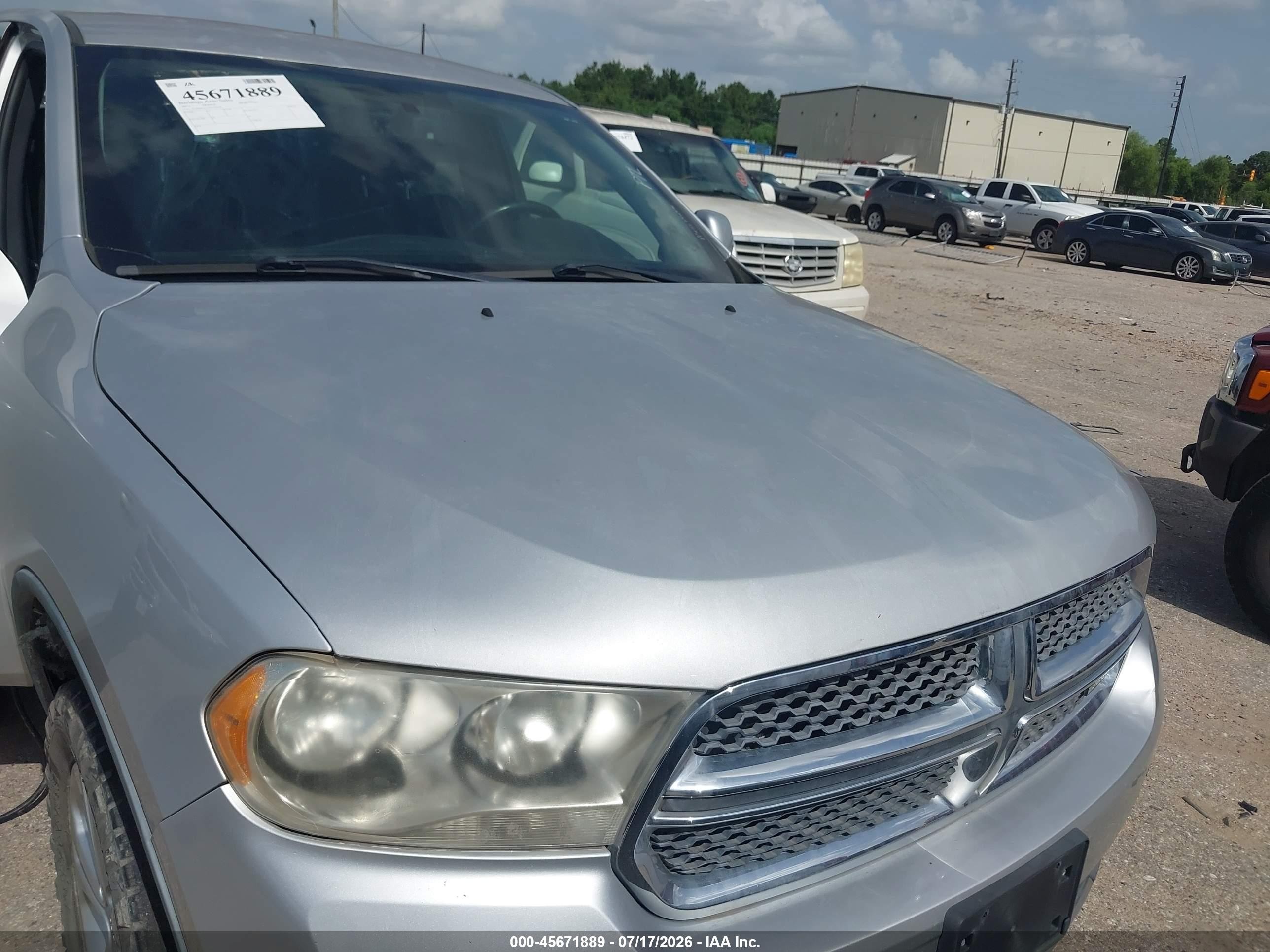 2013 Dodge Durango Sxt Серебряный vin: 1C4RDHAG1DC530147