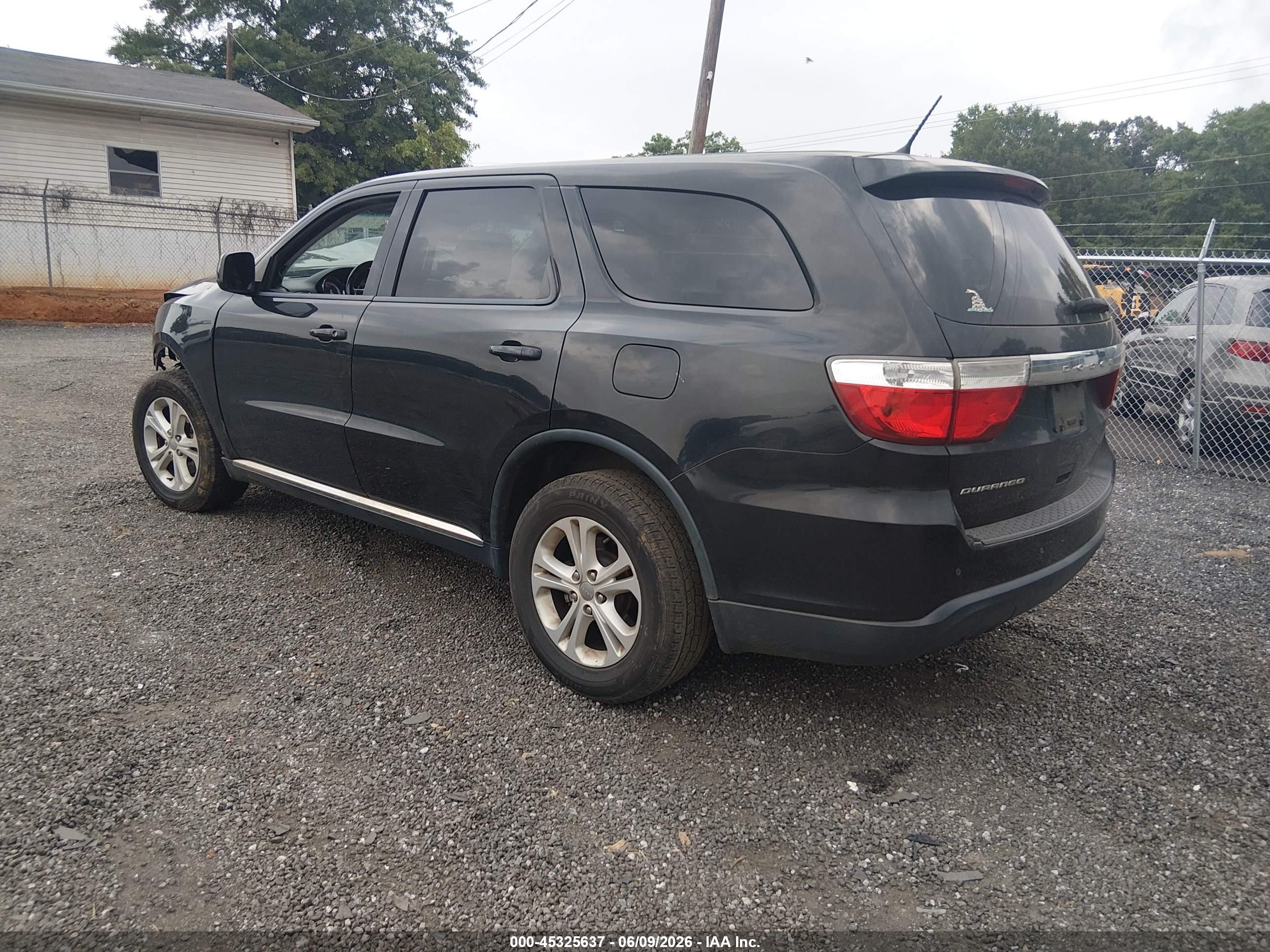 2013 Dodge Durango Sxt Black vin: 1C4RDHAG1DC675981