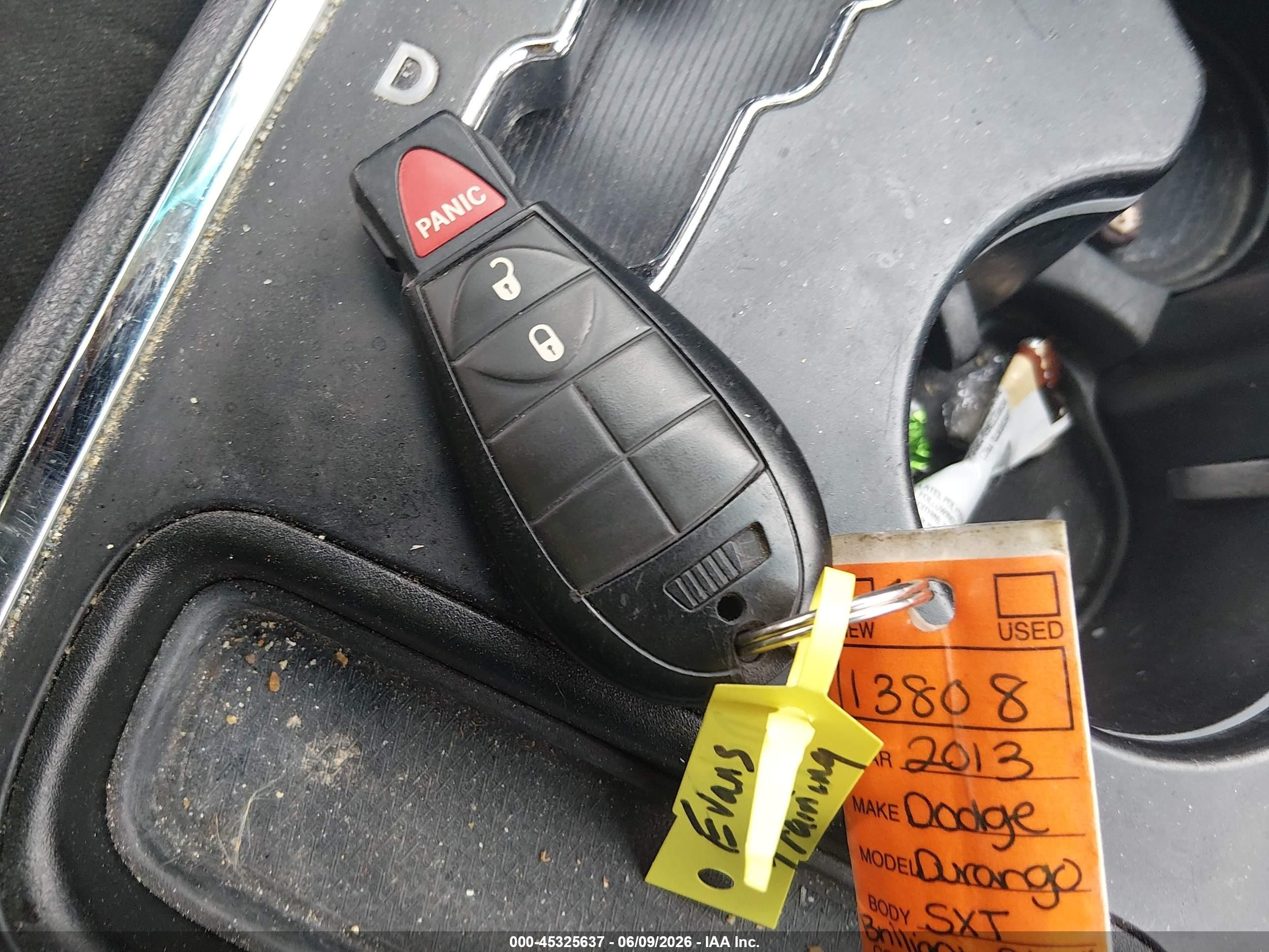 2013 Dodge Durango Sxt Black vin: 1C4RDHAG1DC675981