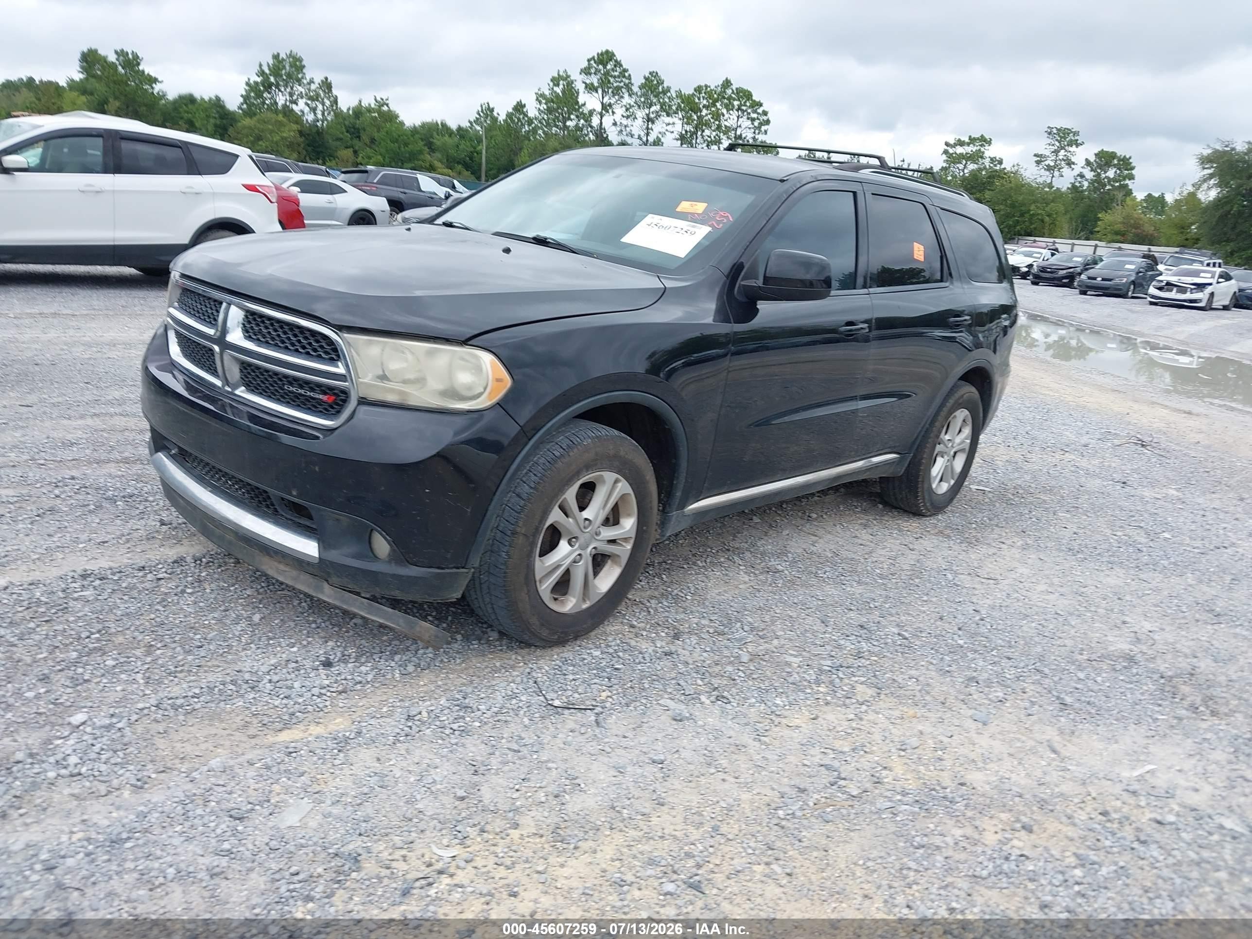 2013 Dodge Durango Sxt Black vin: 1C4RDHAG1DC689329