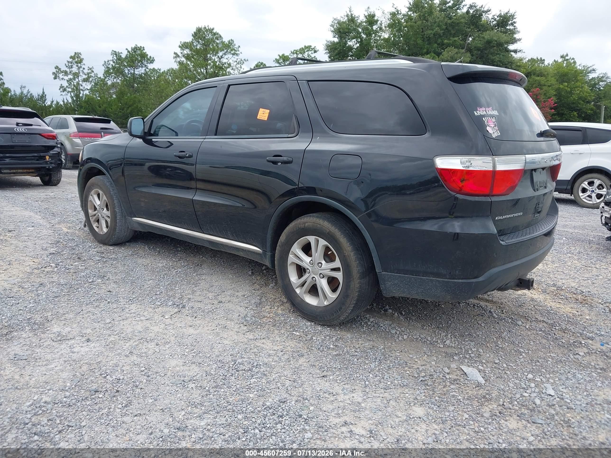 2013 Dodge Durango Sxt Black vin: 1C4RDHAG1DC689329