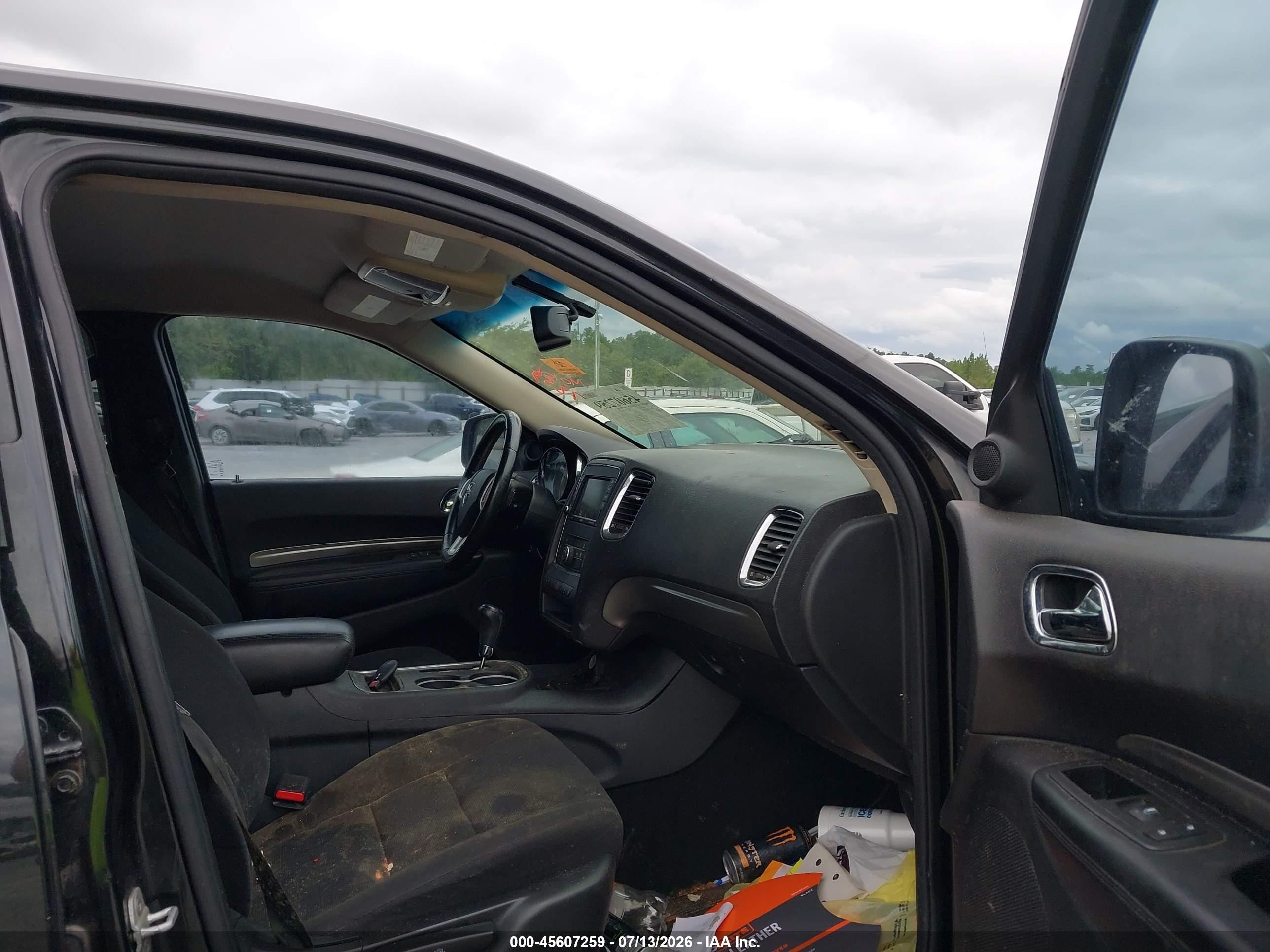 2013 Dodge Durango Sxt Black vin: 1C4RDHAG1DC689329