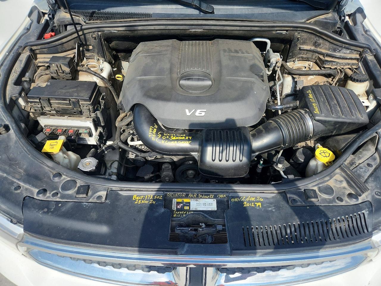 2013 Dodge Durango Sxt Белый vin: 1C4RDHAG1DC690917