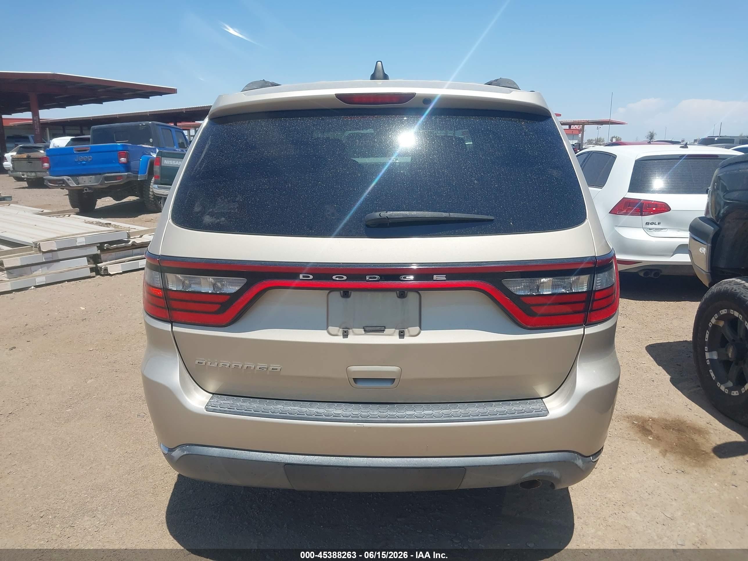 2015 Dodge Durango Sxt Золотой vin: 1C4RDHAG1FC153760