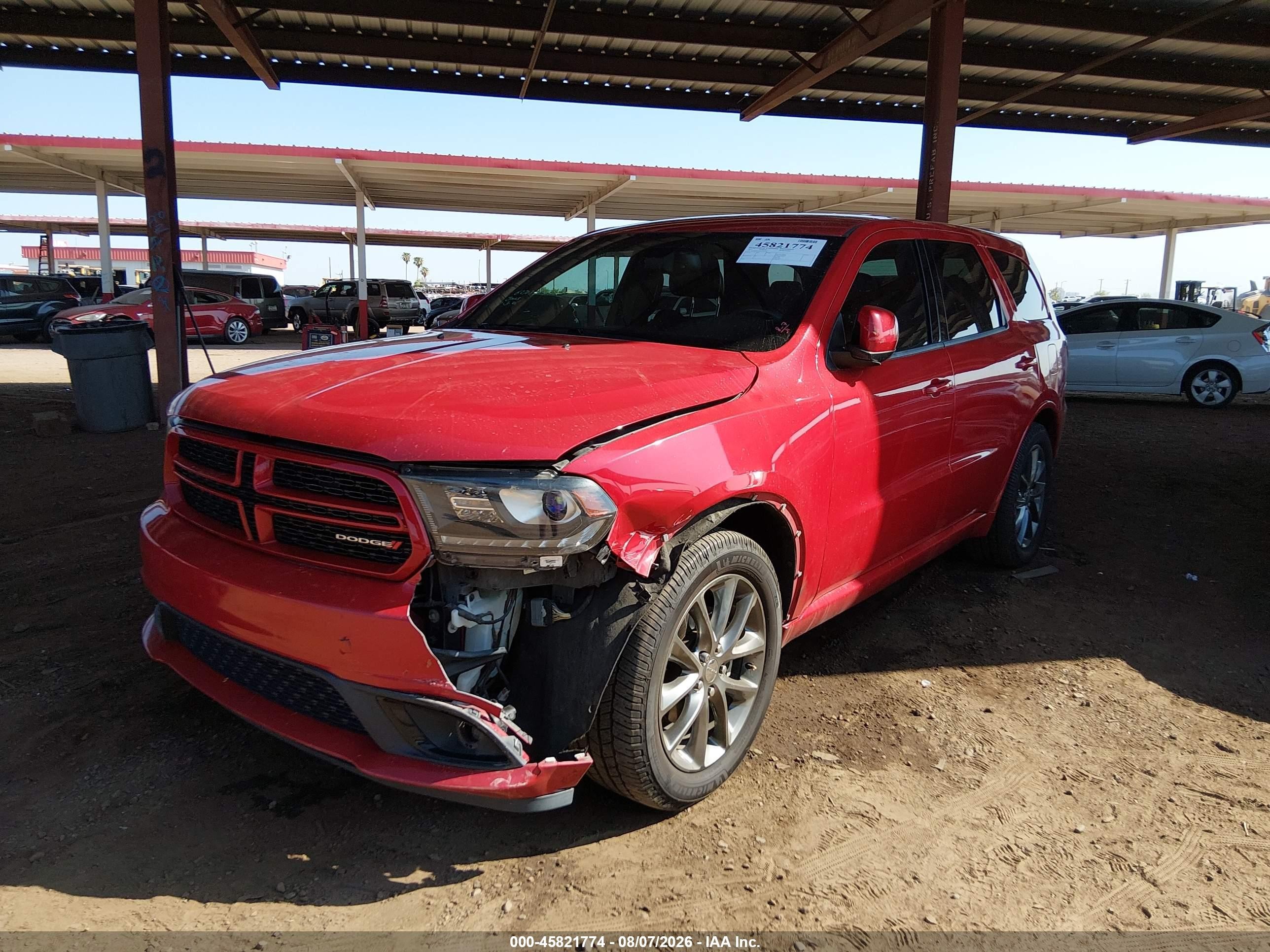 2015 Dodge Durango Sxt Red vin: 1C4RDHAG1FC222513