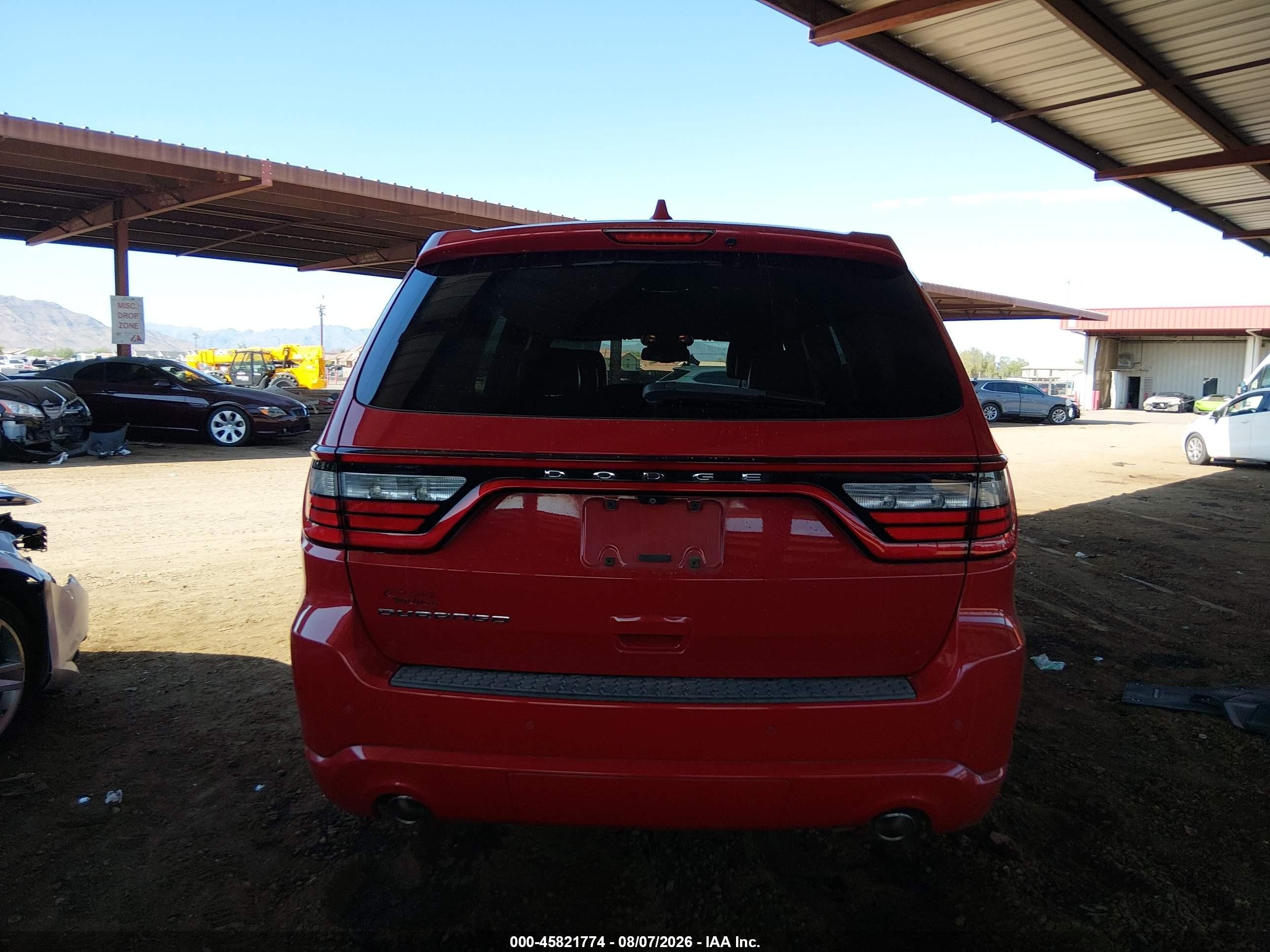 2015 Dodge Durango Sxt Red vin: 1C4RDHAG1FC222513