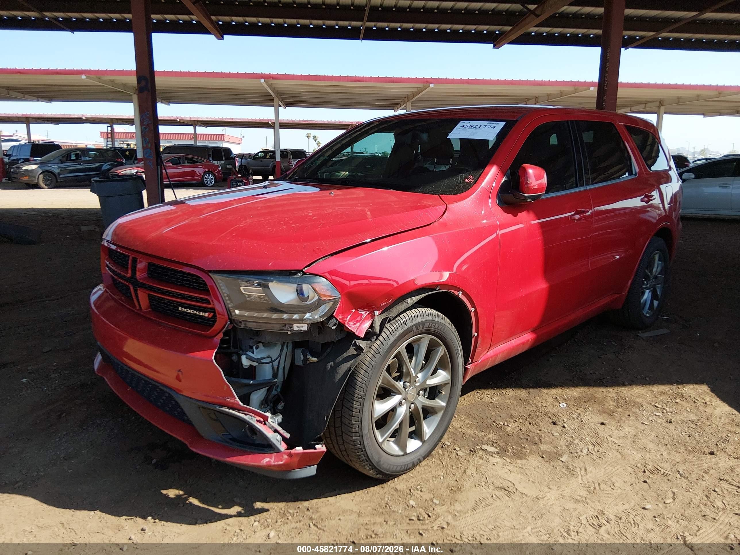 2015 Dodge Durango Sxt Red vin: 1C4RDHAG1FC222513