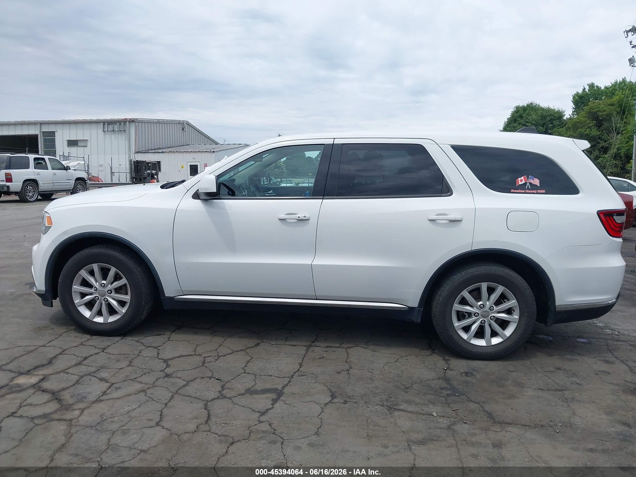 2015 Dodge Durango Sxt Белый vin: 1C4RDHAG1FC800903