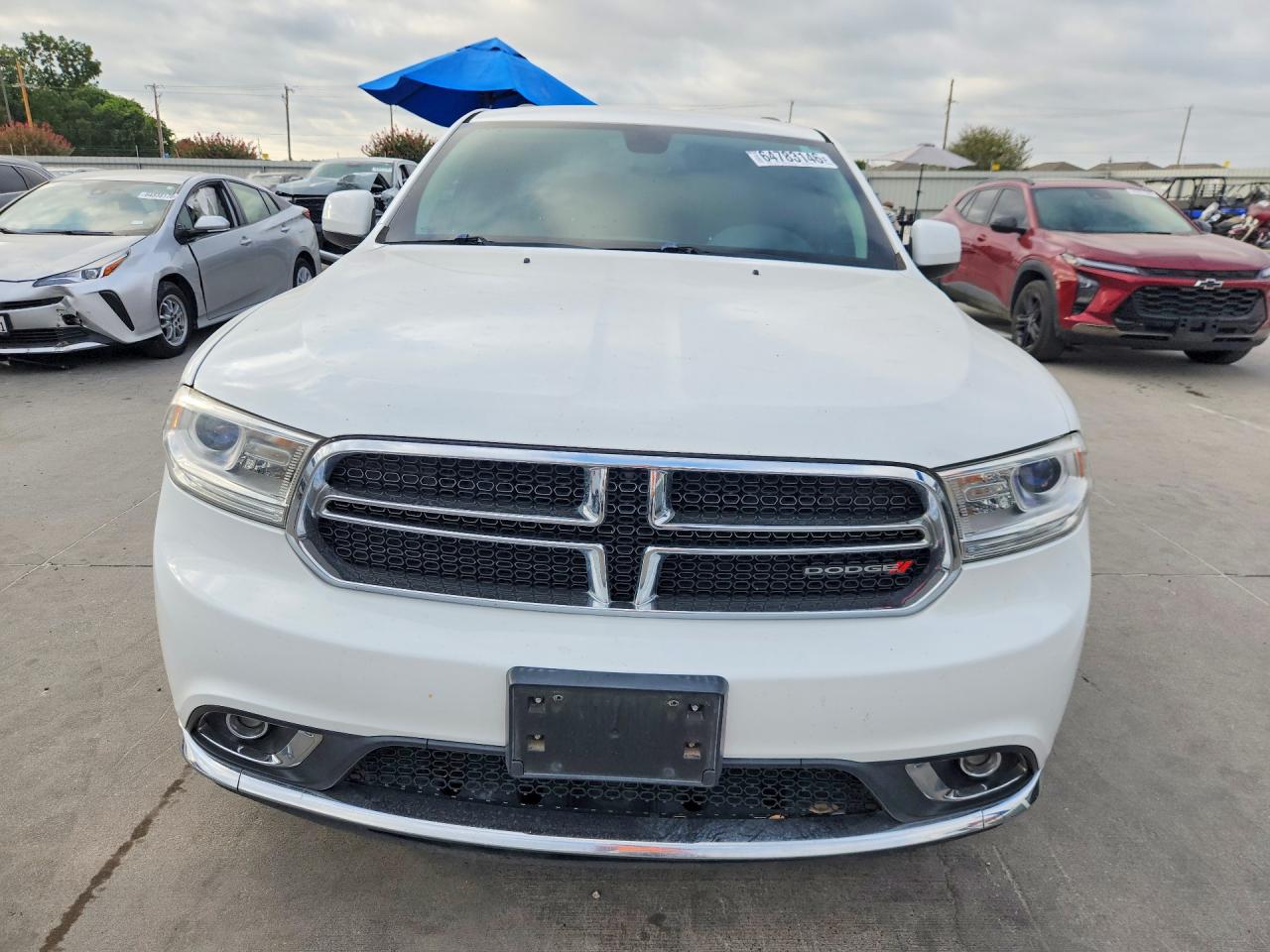 2015 Dodge Durango Sxt White vin: 1C4RDHAG1FC923066