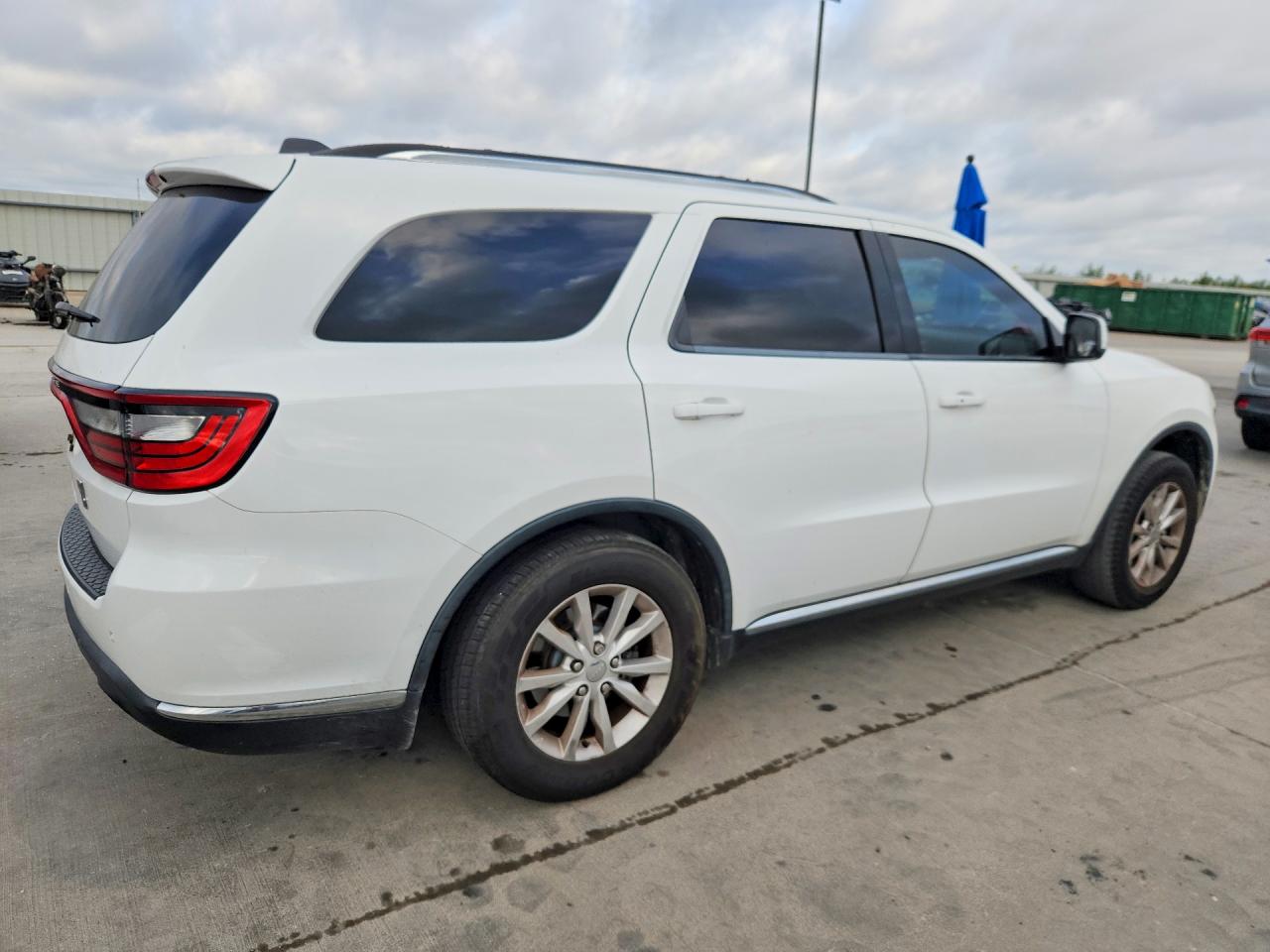 2015 Dodge Durango Sxt White vin: 1C4RDHAG1FC923066