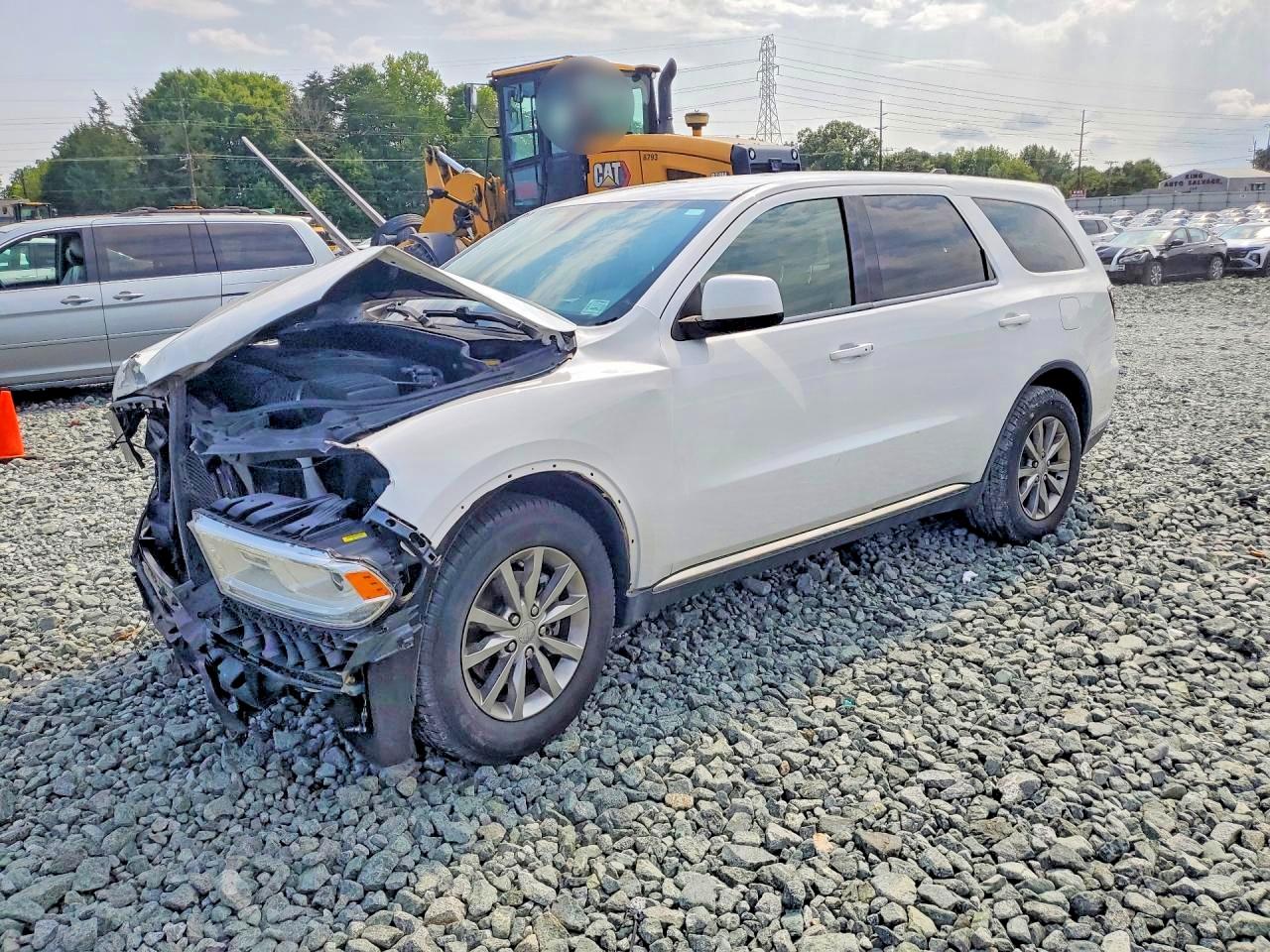 2018 Dodge Durango Sxt White vin: 1C4RDHAG1JC100419