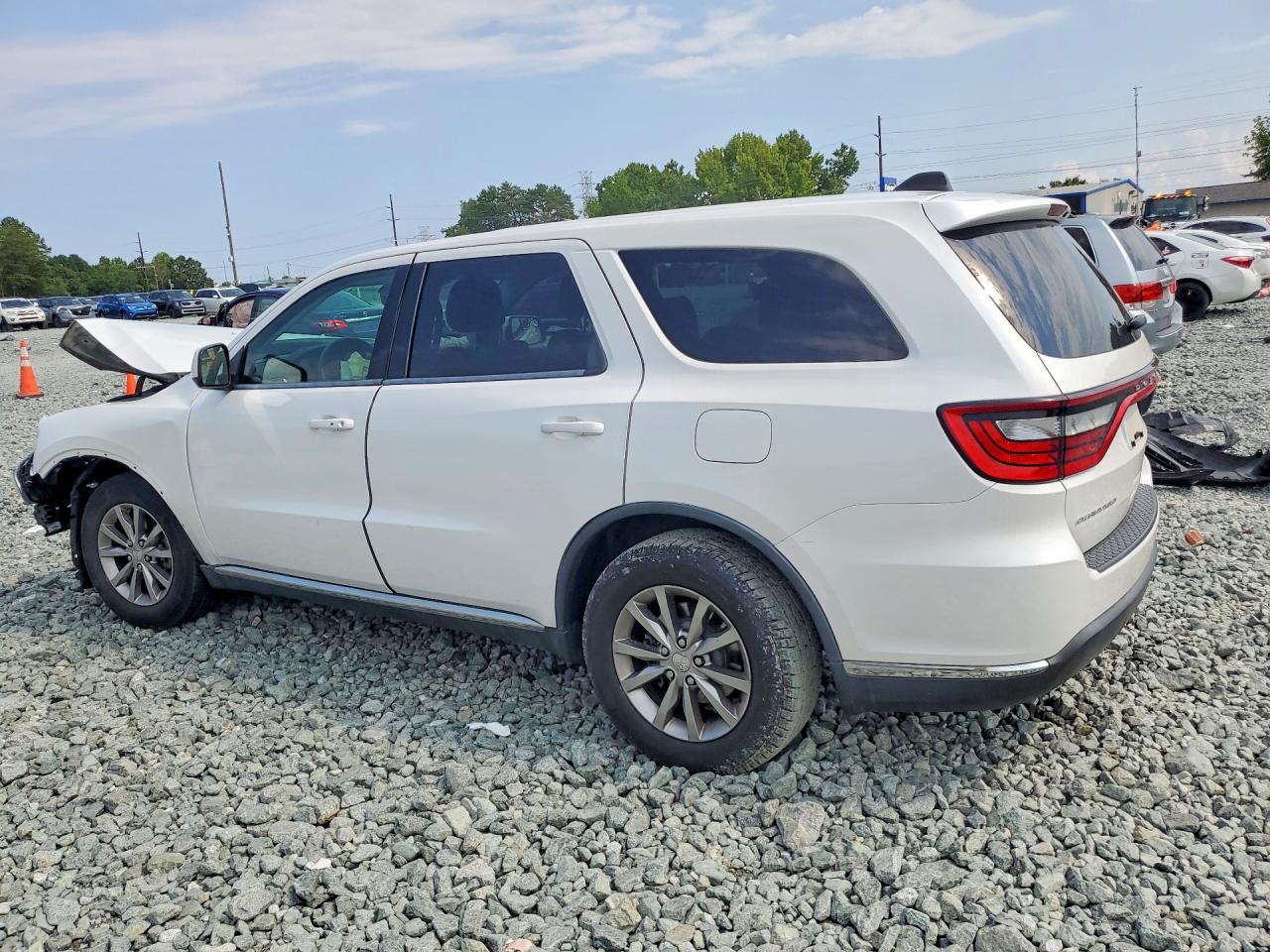 2018 Dodge Durango Sxt White vin: 1C4RDHAG1JC100419