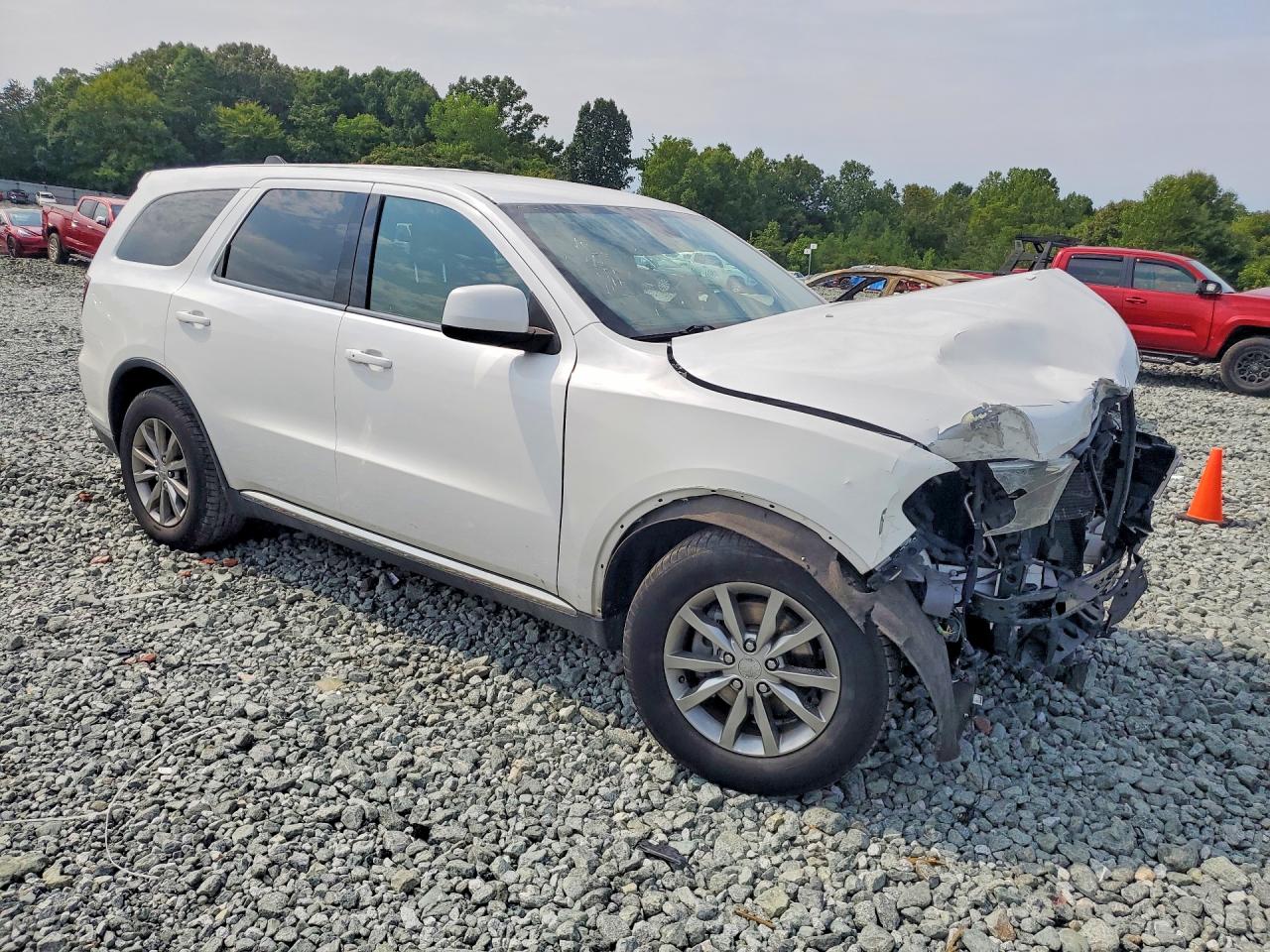2018 Dodge Durango Sxt White vin: 1C4RDHAG1JC100419