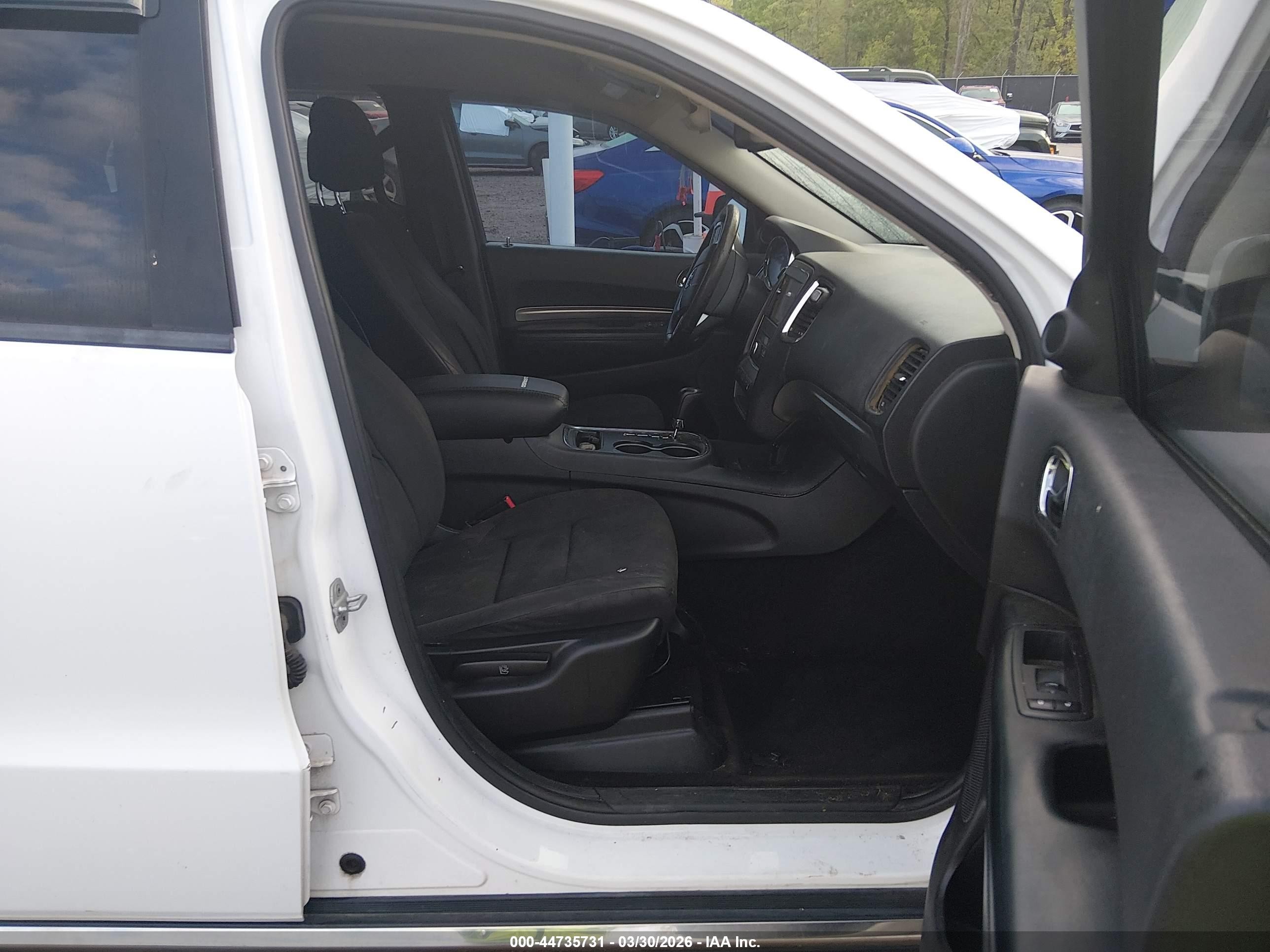 2013 Dodge Durango Sxt White vin: 1C4RDHAG2DC564680