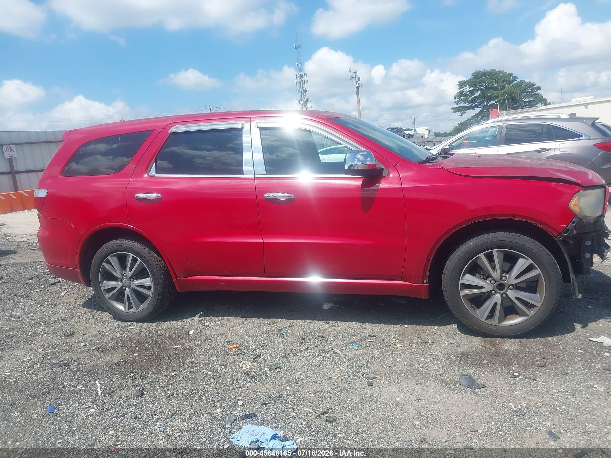 2013 Dodge Durango Sxt Red vin: 1C4RDHAG2DC658297