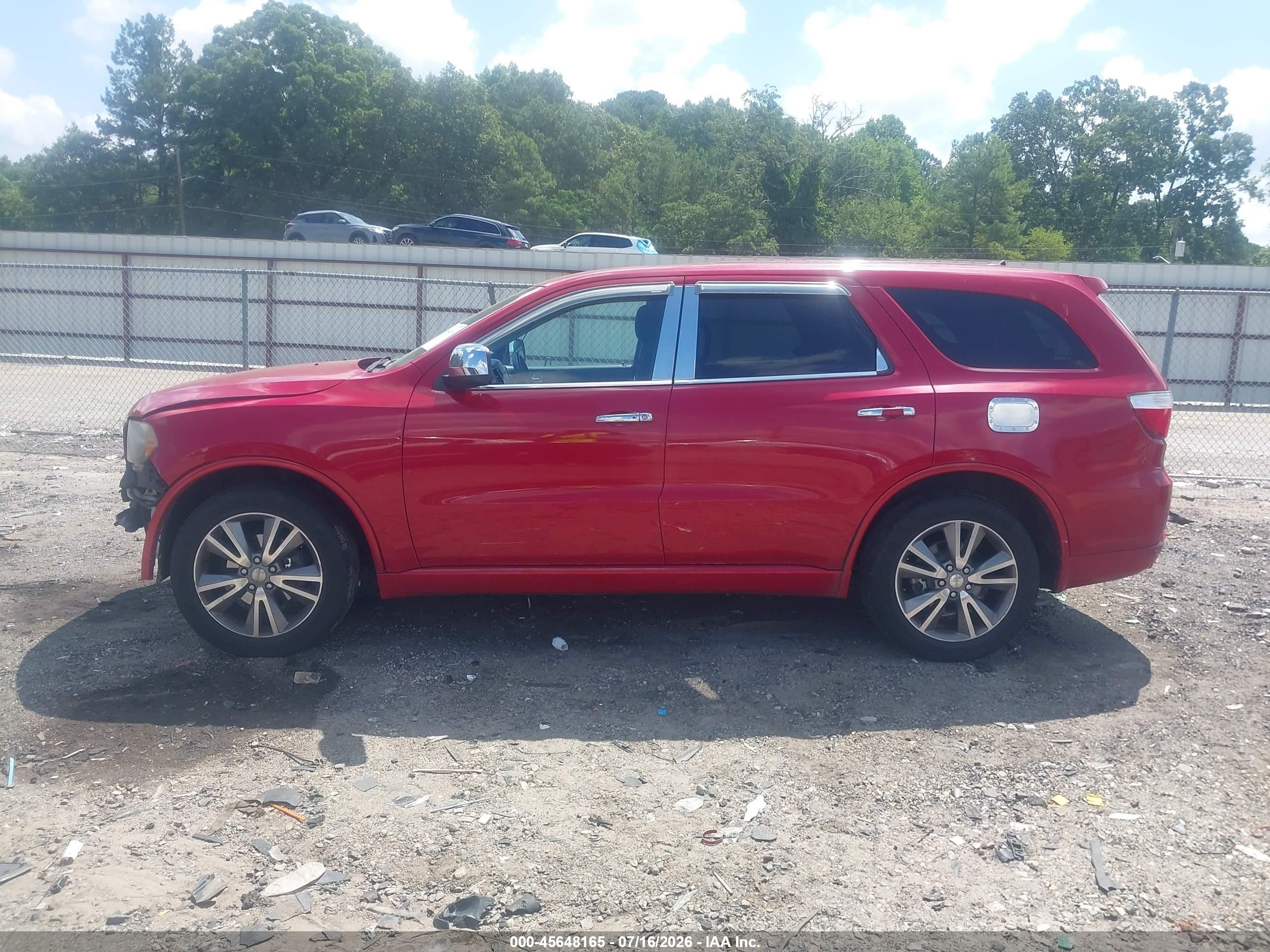 2013 Dodge Durango Sxt Red vin: 1C4RDHAG2DC658297