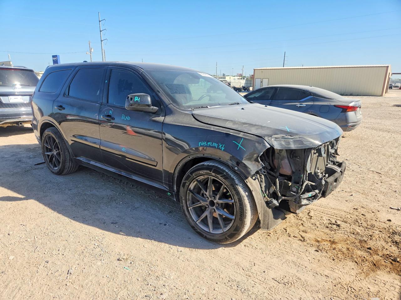 2014 Dodge Durango Sxt Black vin: 1C4RDHAG2EC266714