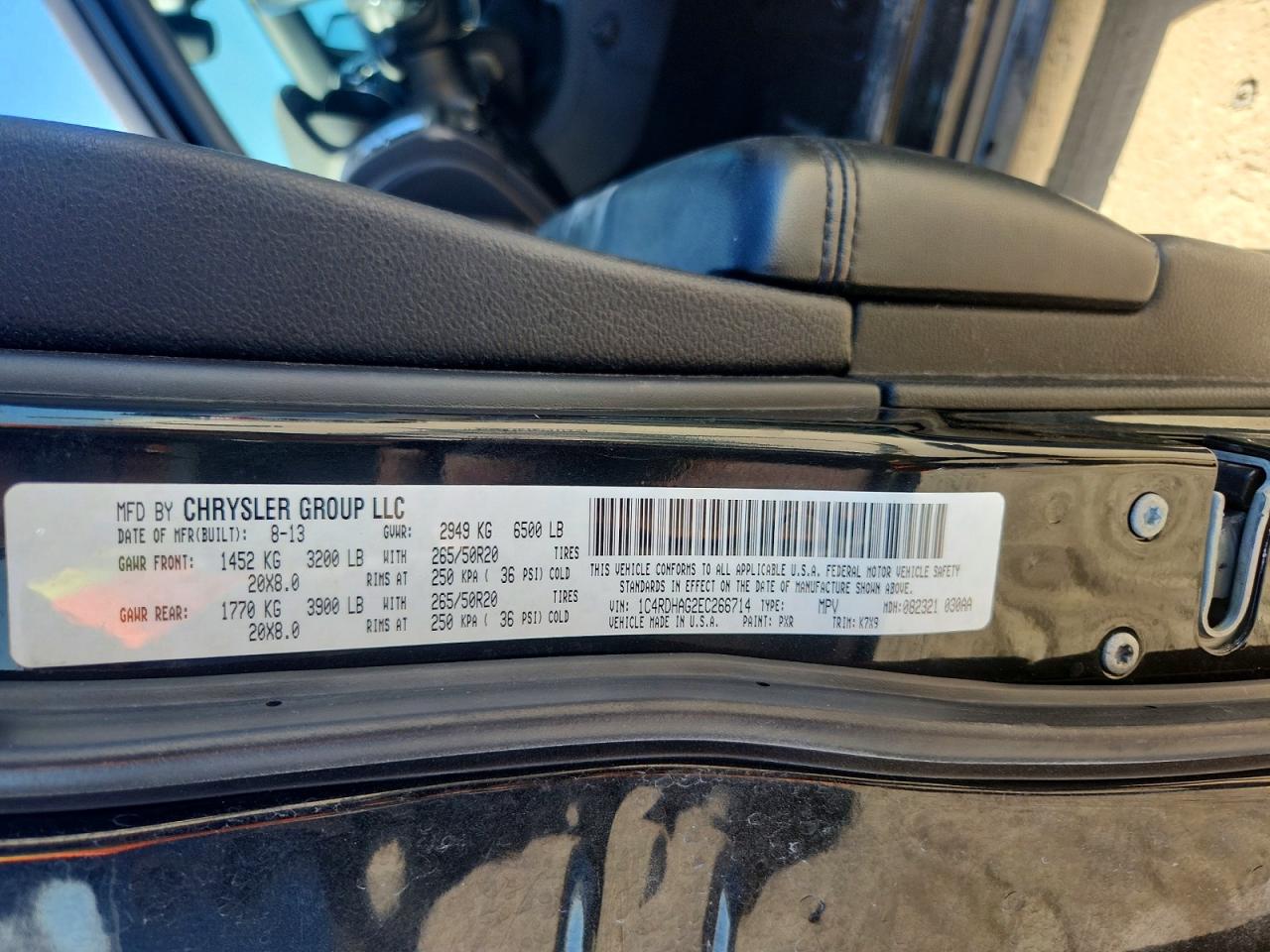 2014 Dodge Durango Sxt Black vin: 1C4RDHAG2EC266714