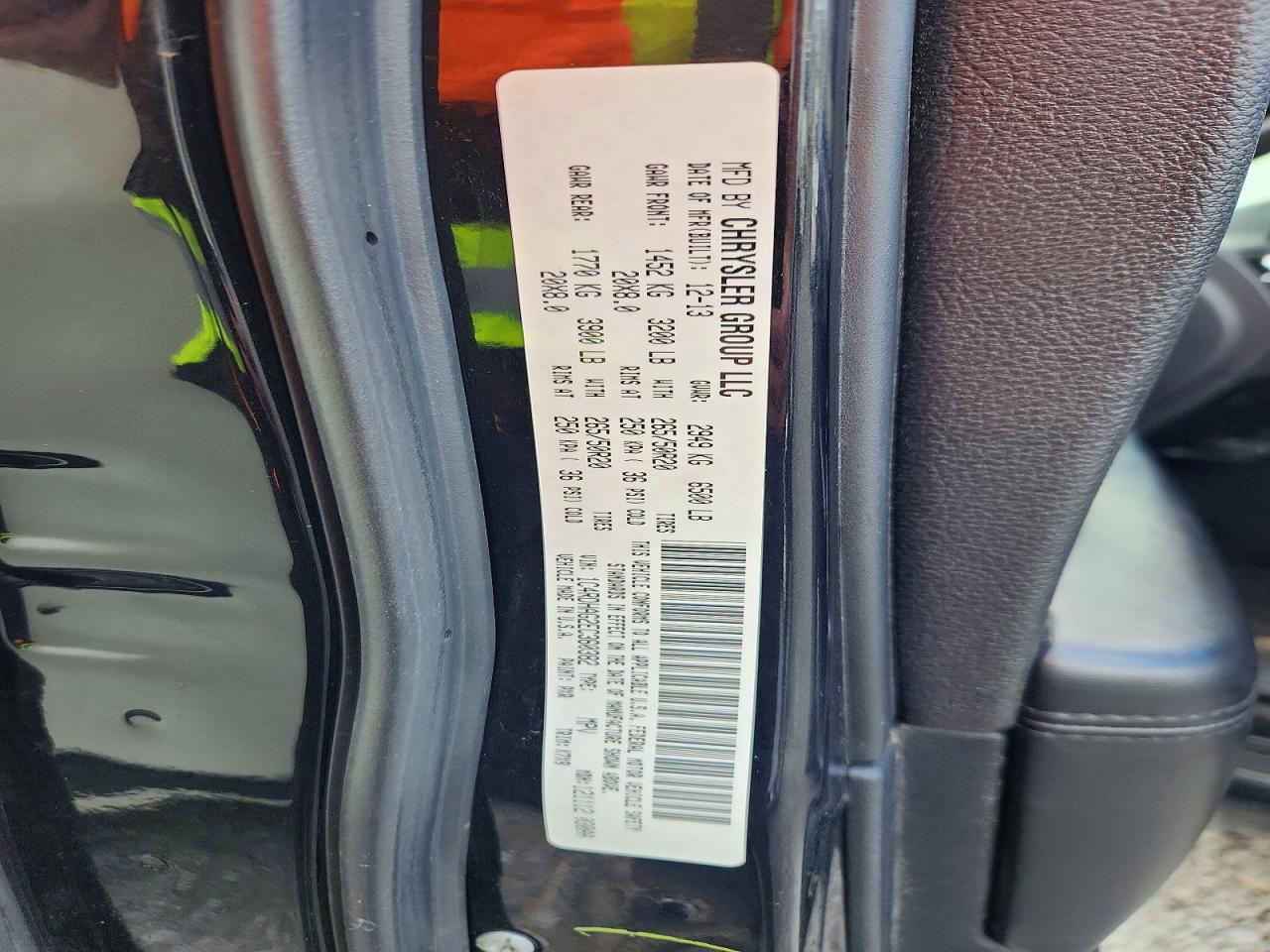 2014 Dodge Durango Sxt Черный vin: 1C4RDHAG2EC360382