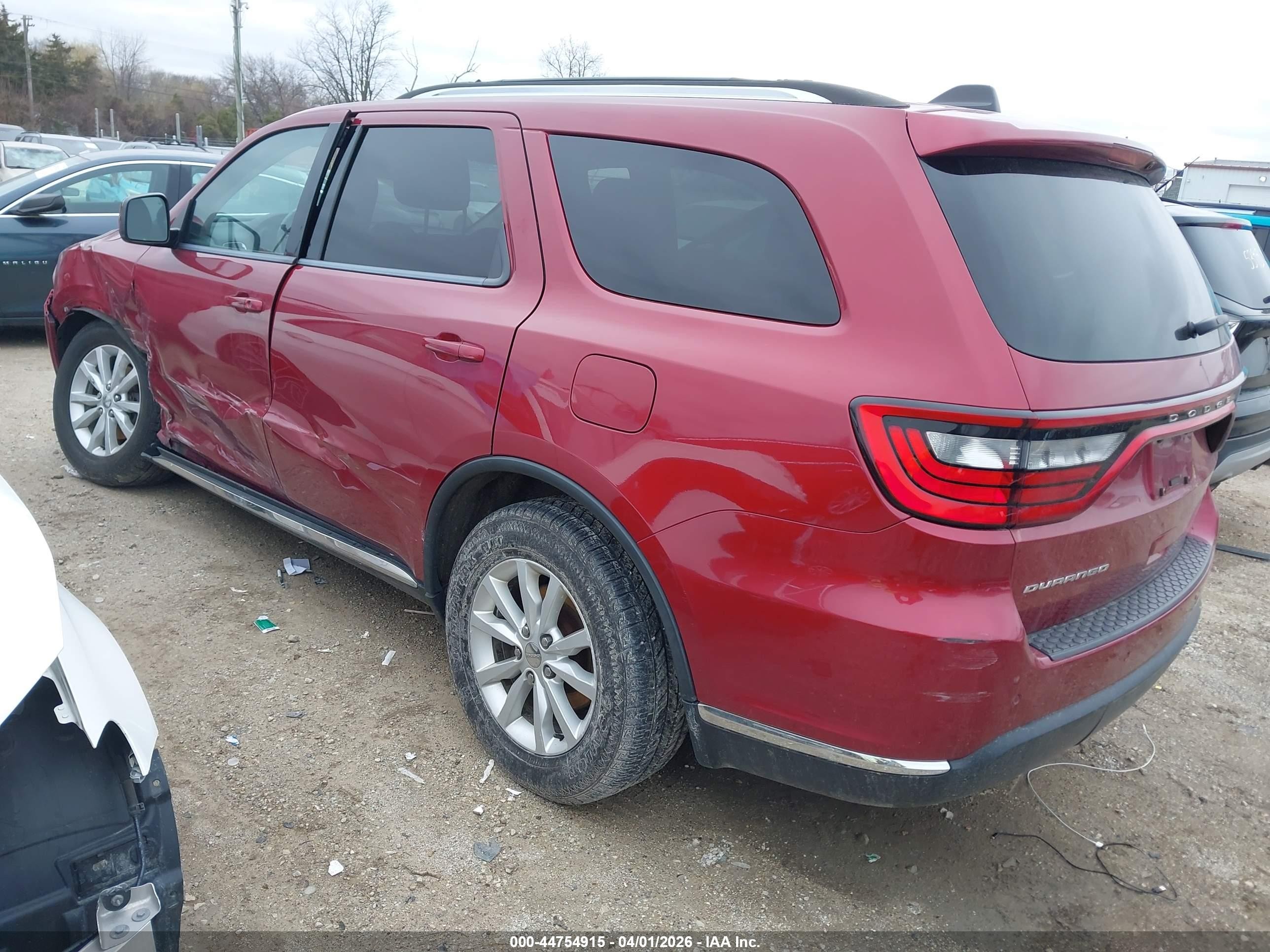 2014 Dodge Durango Sxt Red vin: 1C4RDHAG2EC972274