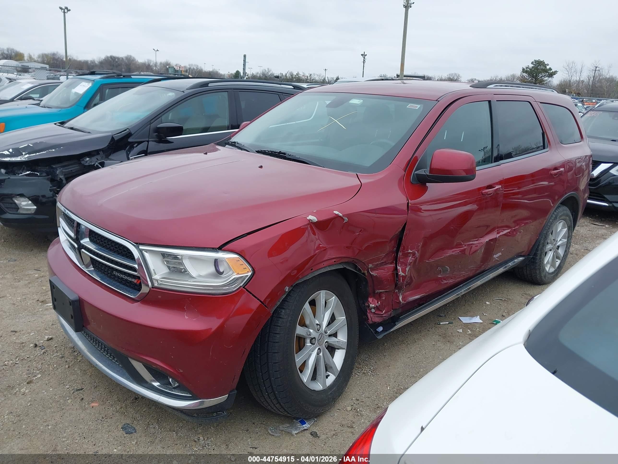 2014 Dodge Durango Sxt Red vin: 1C4RDHAG2EC972274