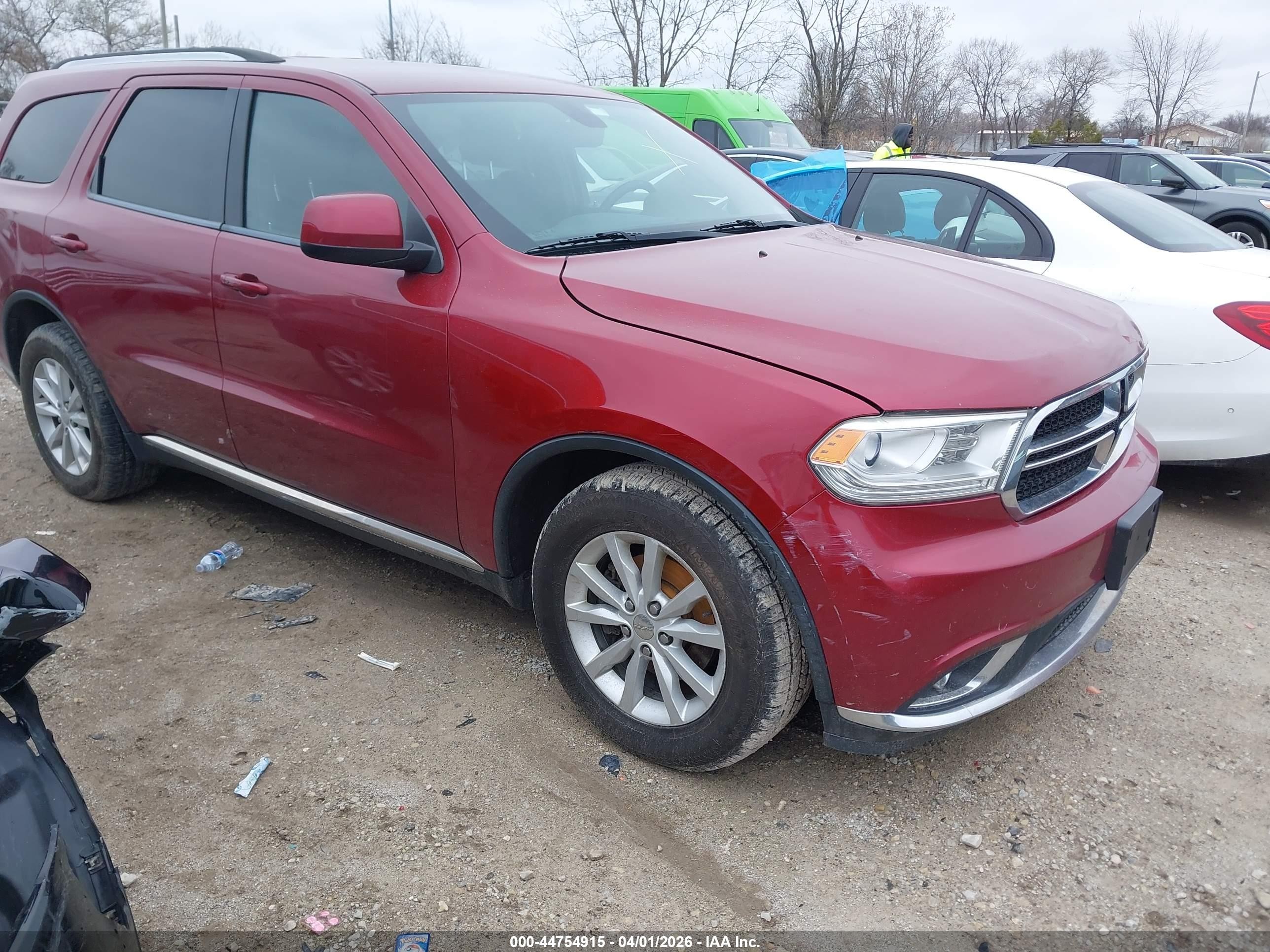 2014 Dodge Durango Sxt Red vin: 1C4RDHAG2EC972274