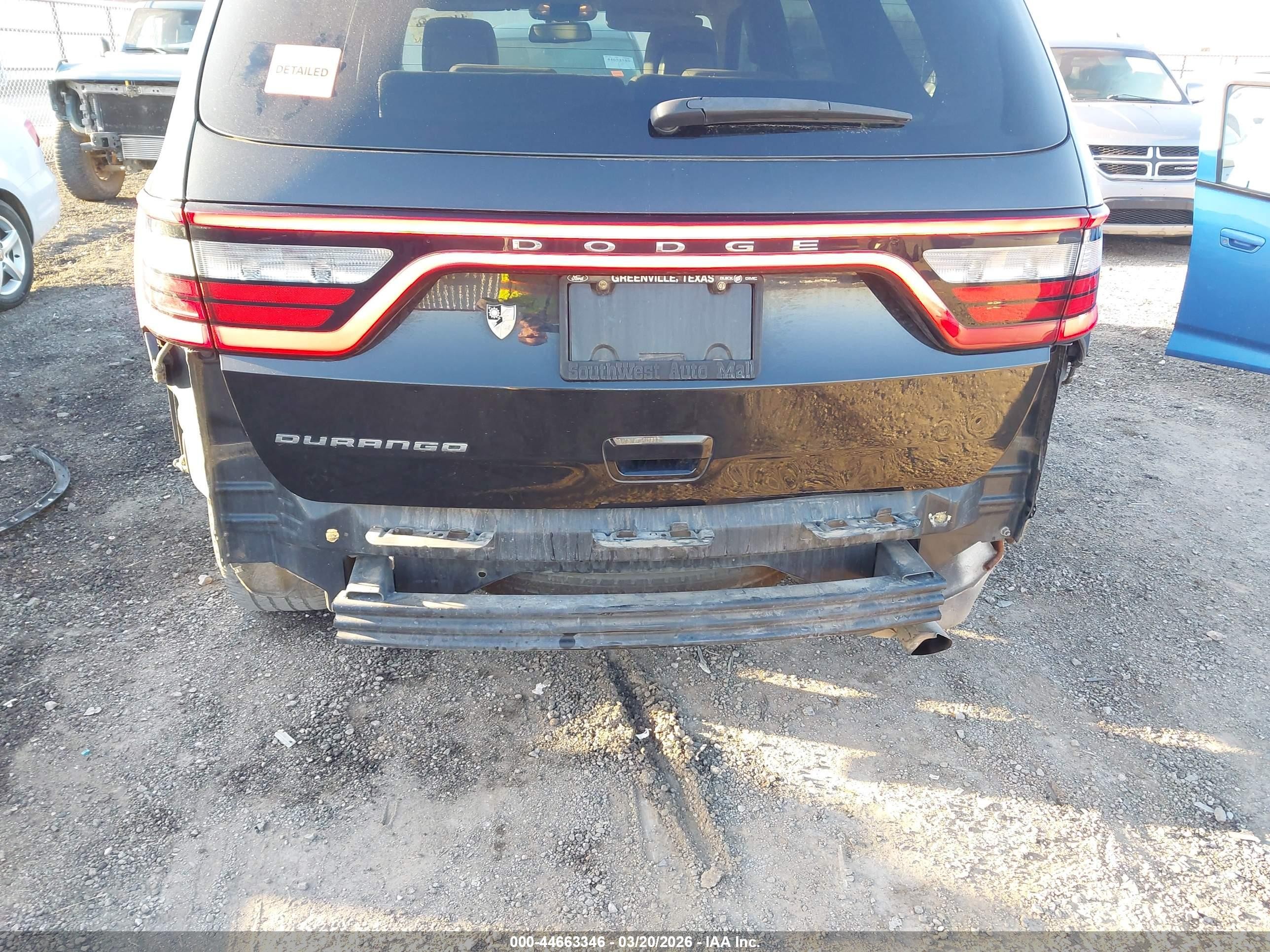 2015 Dodge Durango Sxt Черный vin: 1C4RDHAG2FC139365