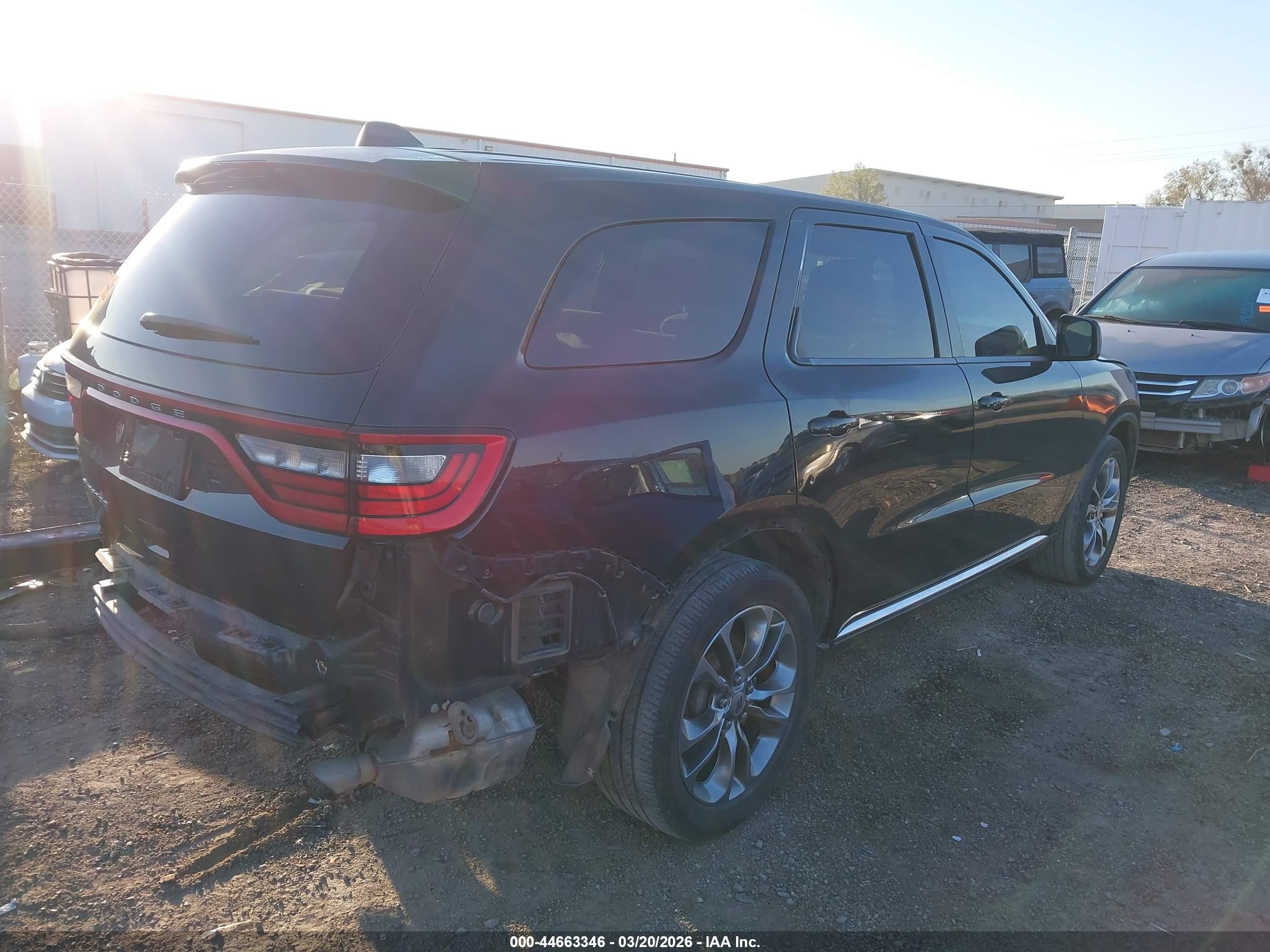 2015 Dodge Durango Sxt Черный vin: 1C4RDHAG2FC139365