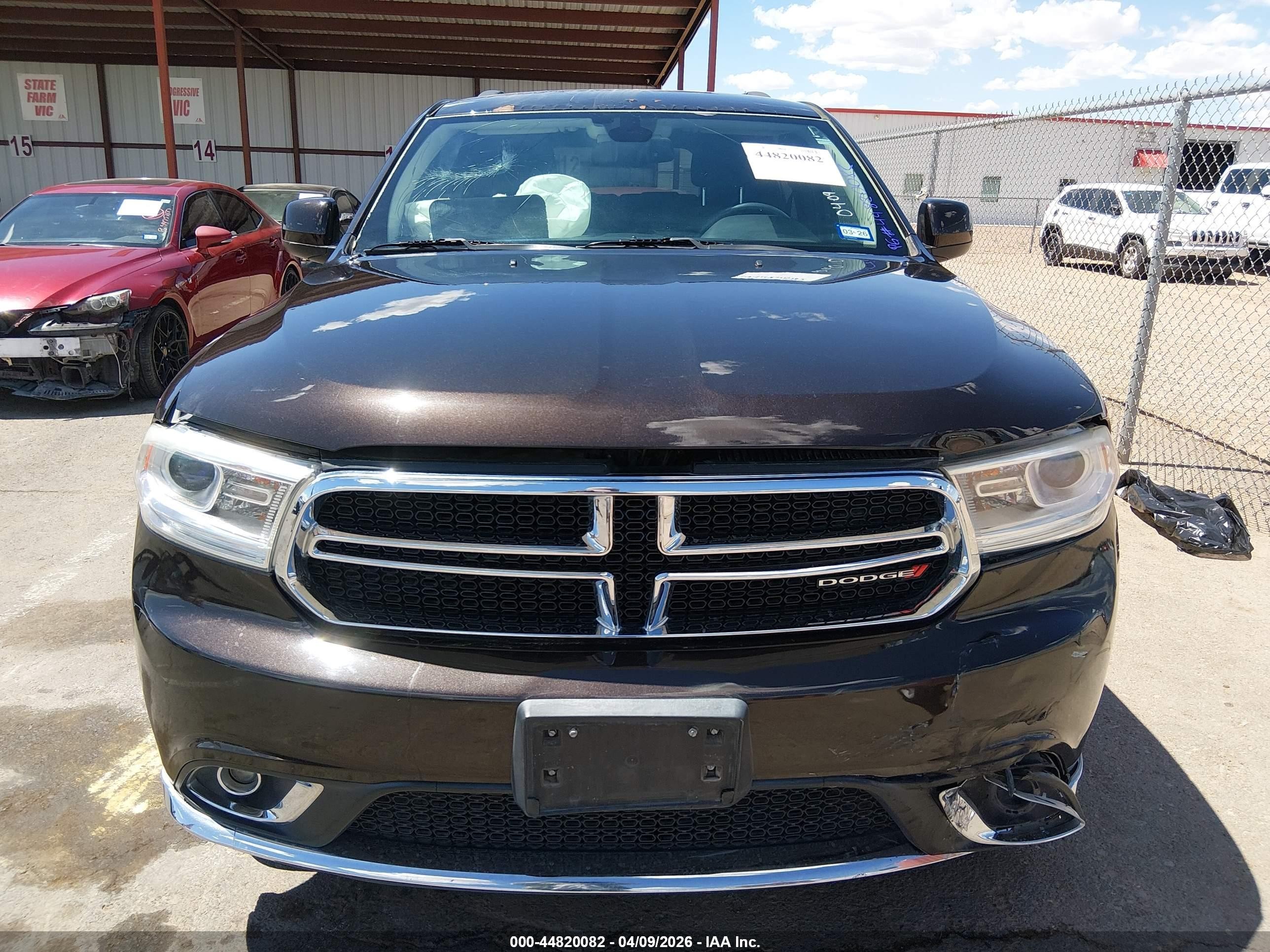 2016 Dodge Durango Sxt Black vin: 1C4RDHAG2GC484008