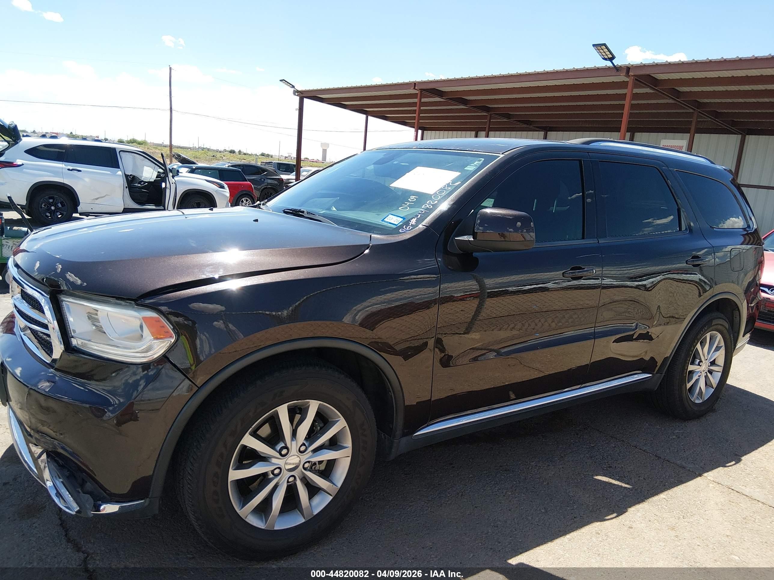 2016 Dodge Durango Sxt Black vin: 1C4RDHAG2GC484008