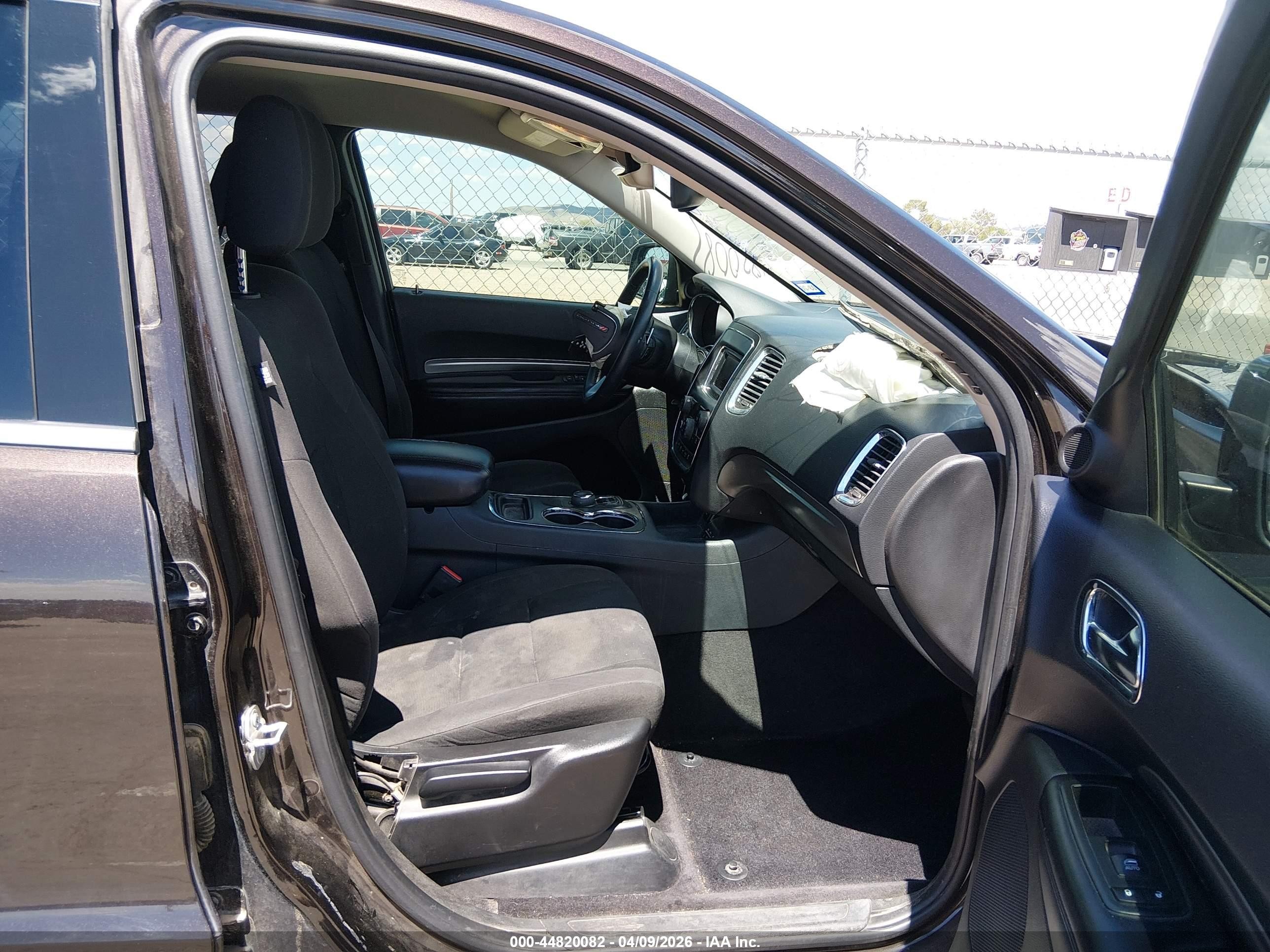 2016 Dodge Durango Sxt Black vin: 1C4RDHAG2GC484008
