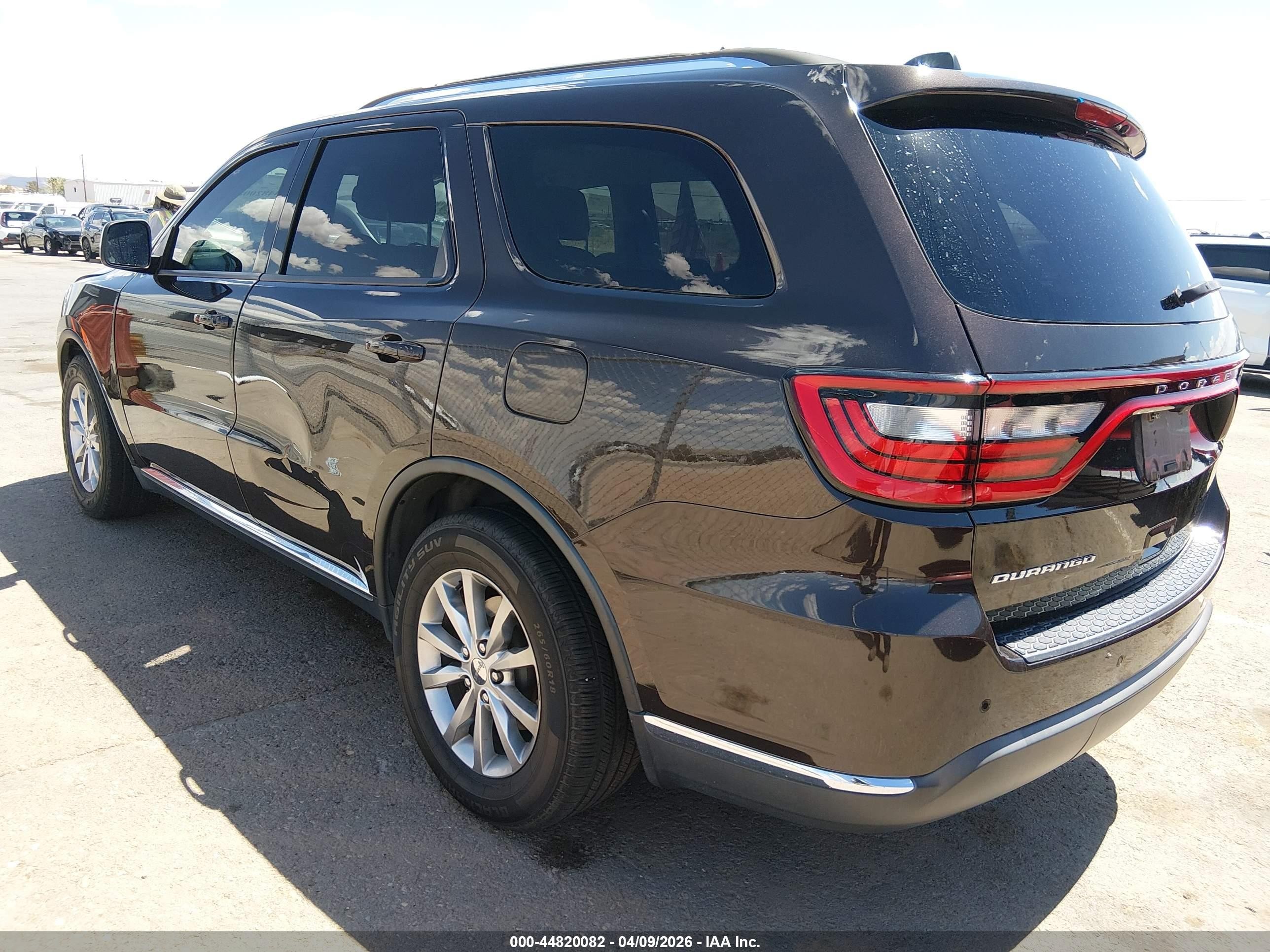 2016 Dodge Durango Sxt Black vin: 1C4RDHAG2GC484008