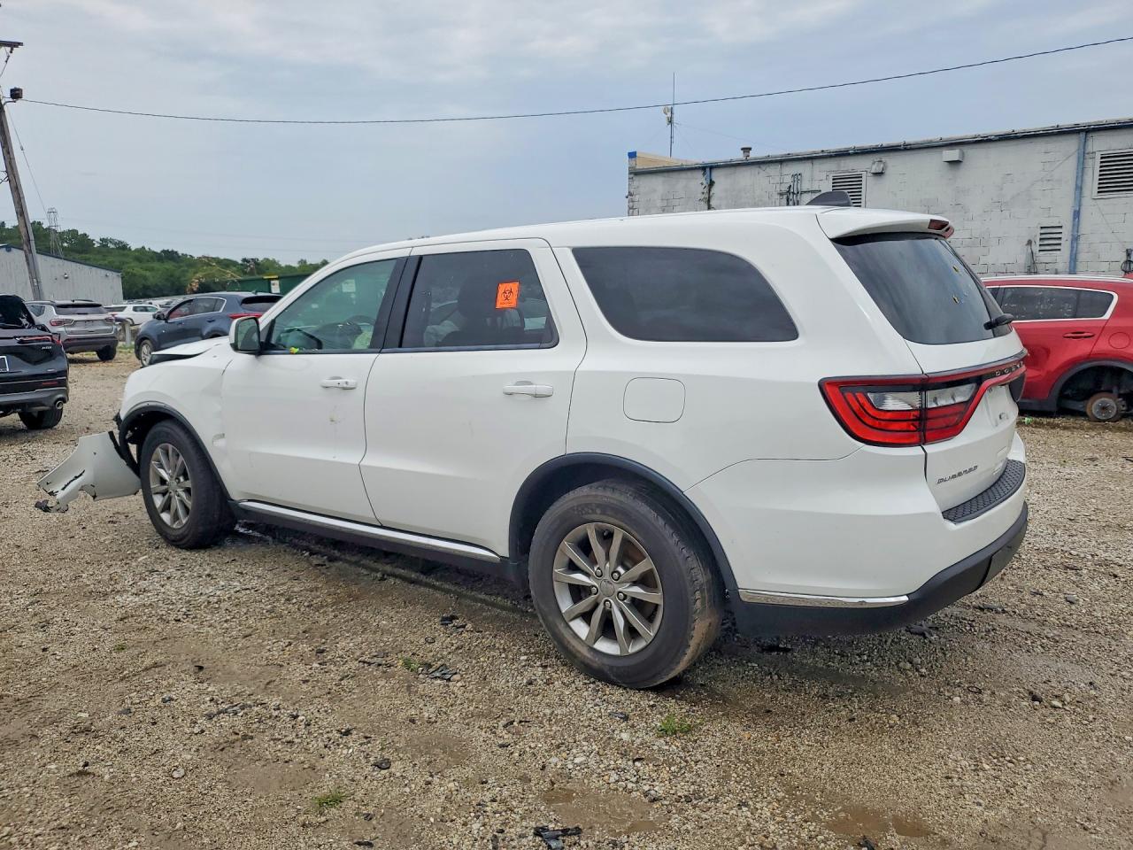 2017 Dodge Durango Sxt White vin: 1C4RDHAG2HC898181