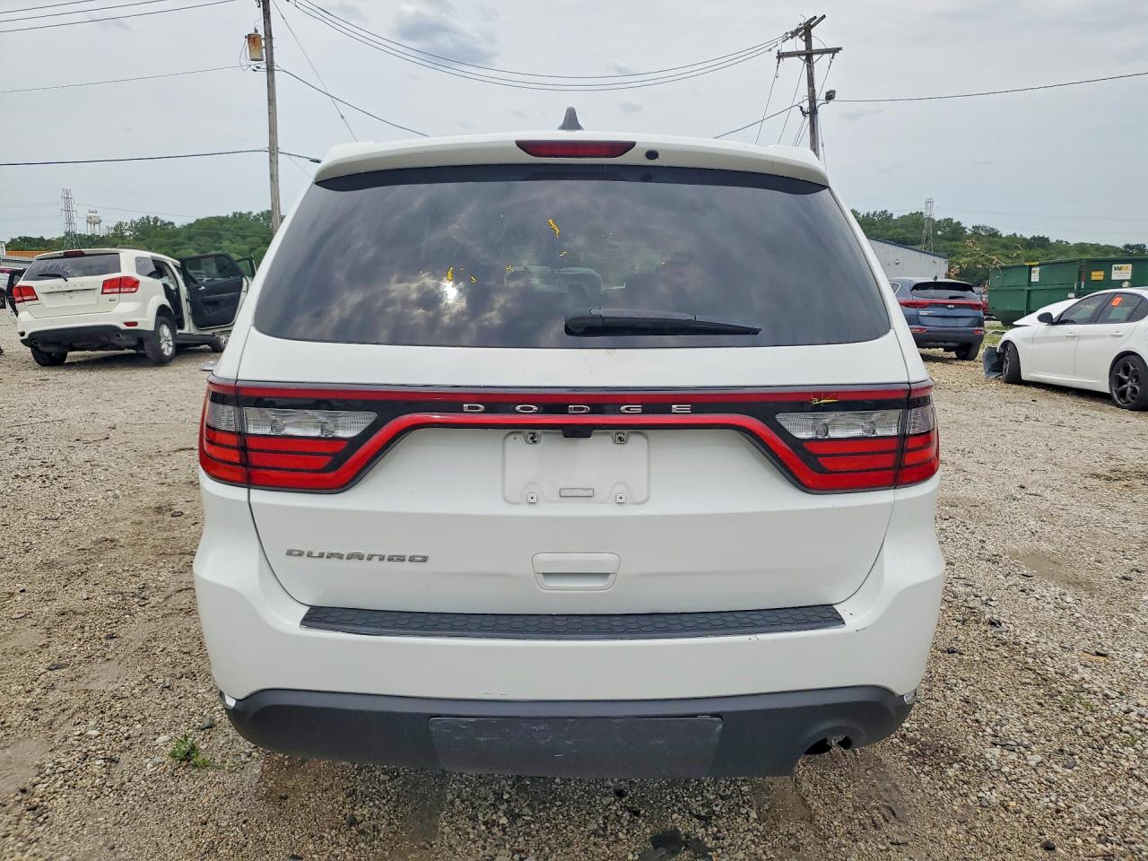 2017 Dodge Durango Sxt White vin: 1C4RDHAG2HC898181