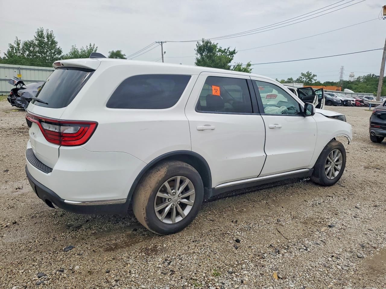 2017 Dodge Durango Sxt White vin: 1C4RDHAG2HC898181
