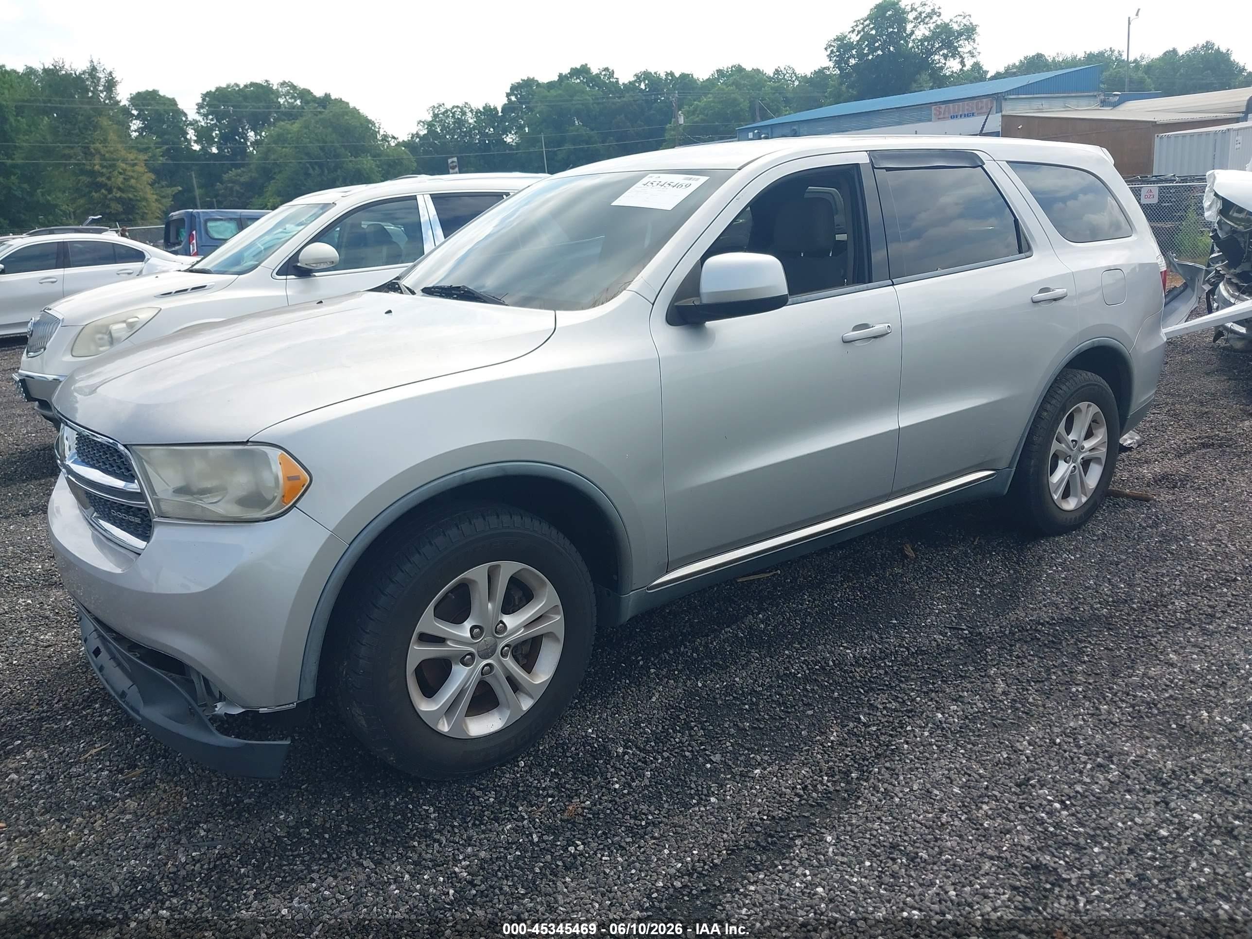 2012 Dodge Durango Sxt Silver vin: 1C4RDHAG3CC152296