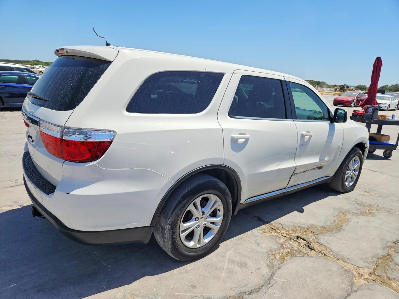 2012 Dodge Durango Sxt Белый vin: 1C4RDHAG3CC266539