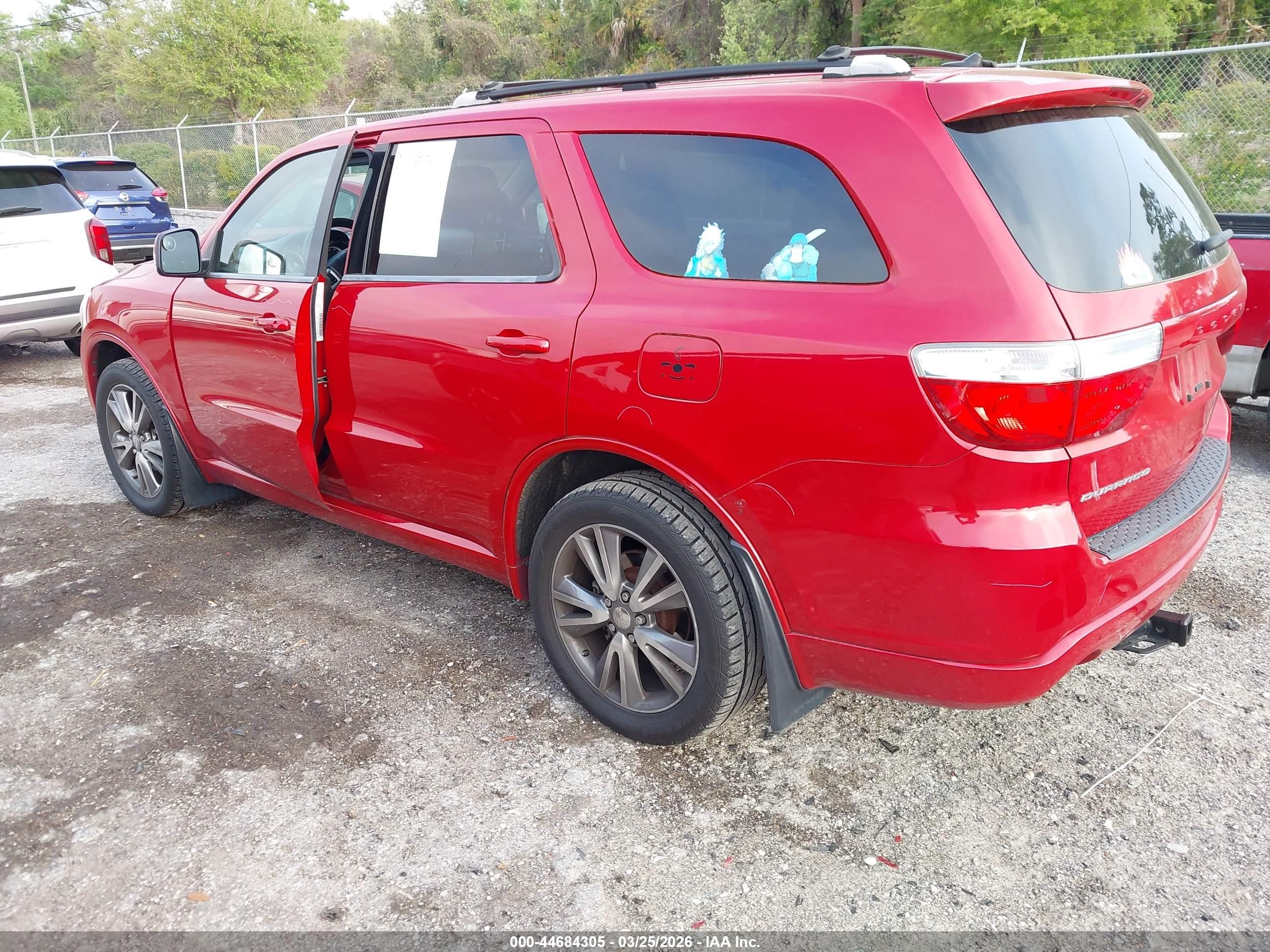 2013 Dodge Durango Sxt Red vin: 1C4RDHAG3DC575879