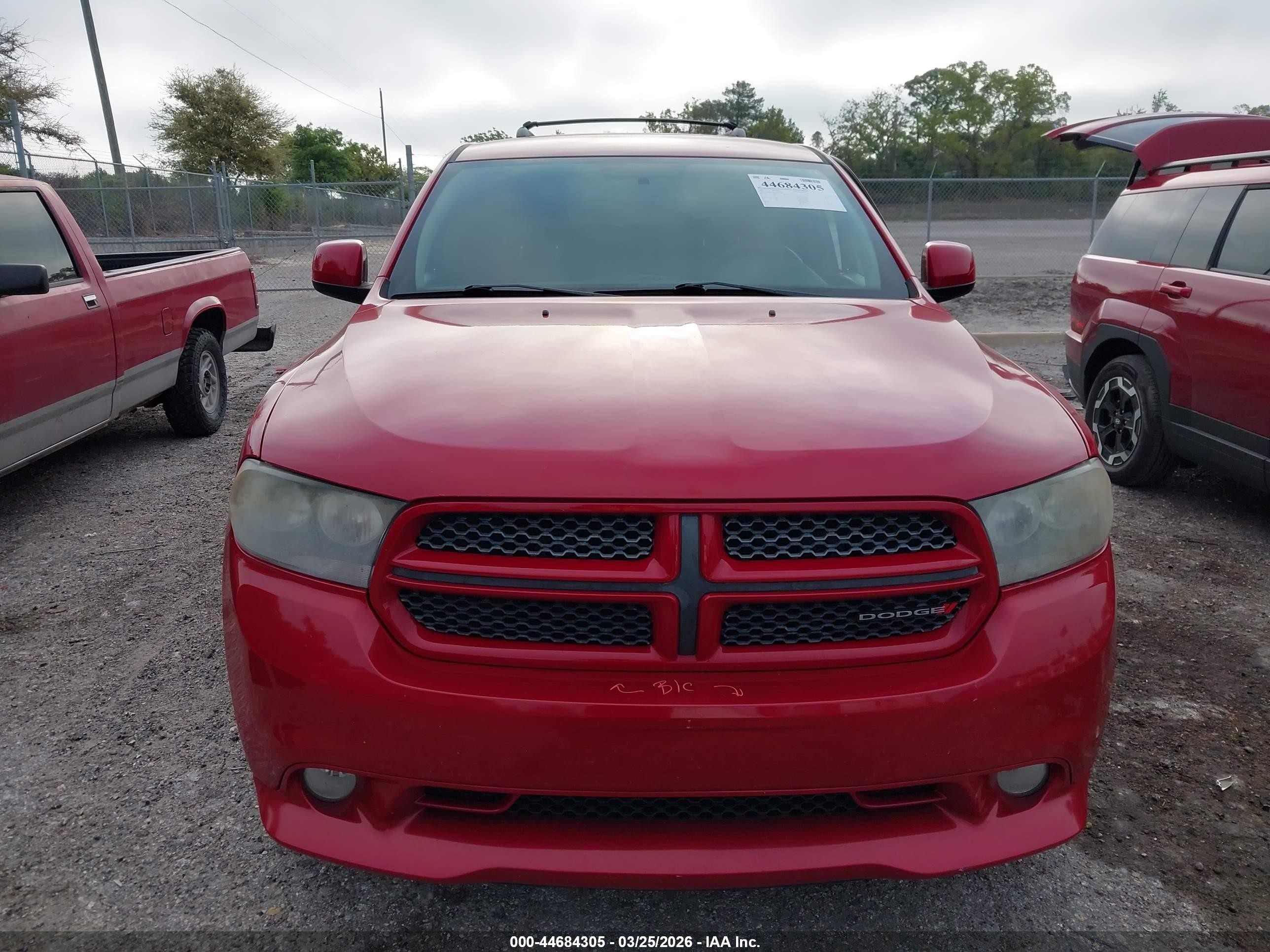 2013 Dodge Durango Sxt Red vin: 1C4RDHAG3DC575879