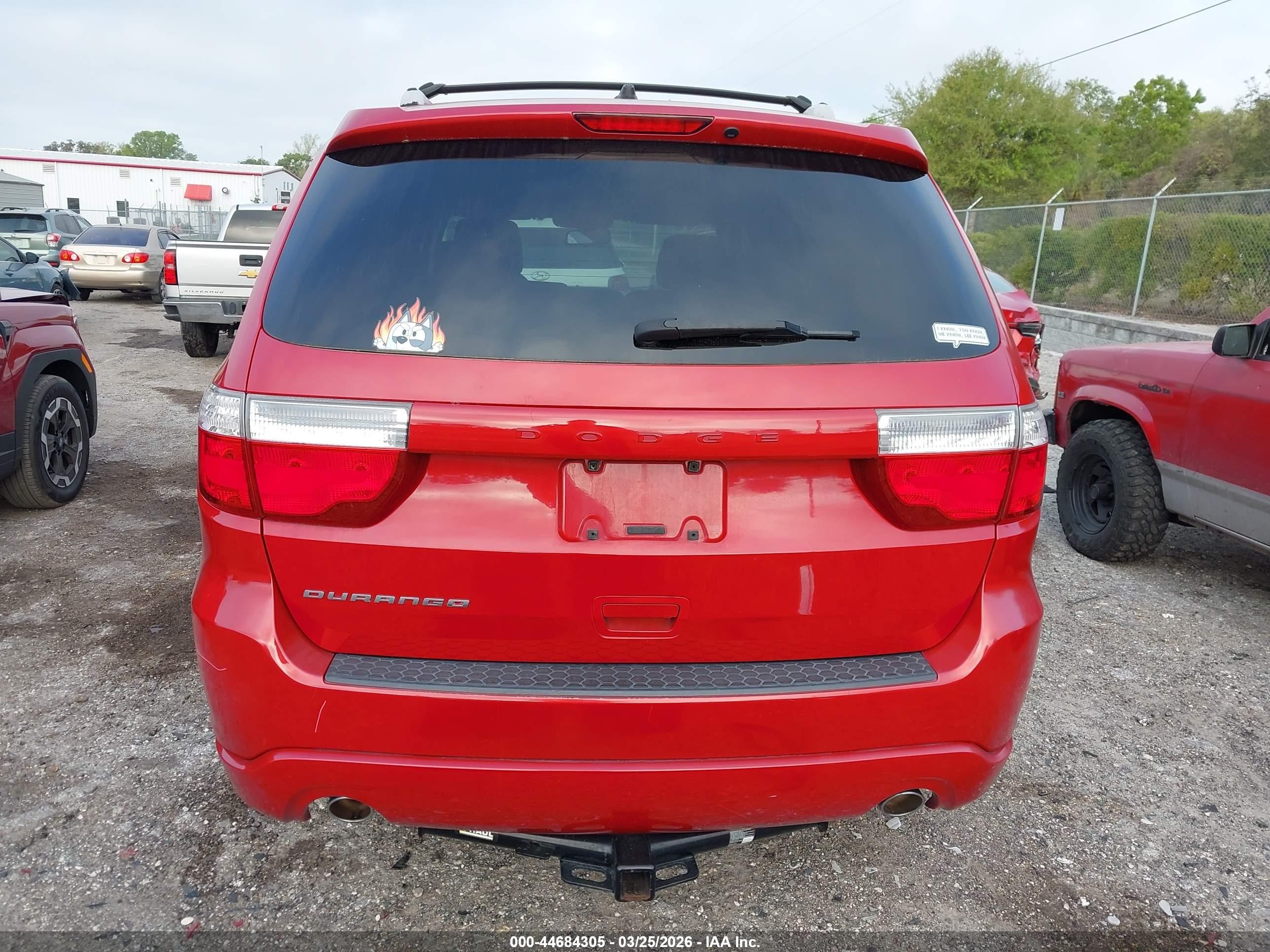 2013 Dodge Durango Sxt Red vin: 1C4RDHAG3DC575879