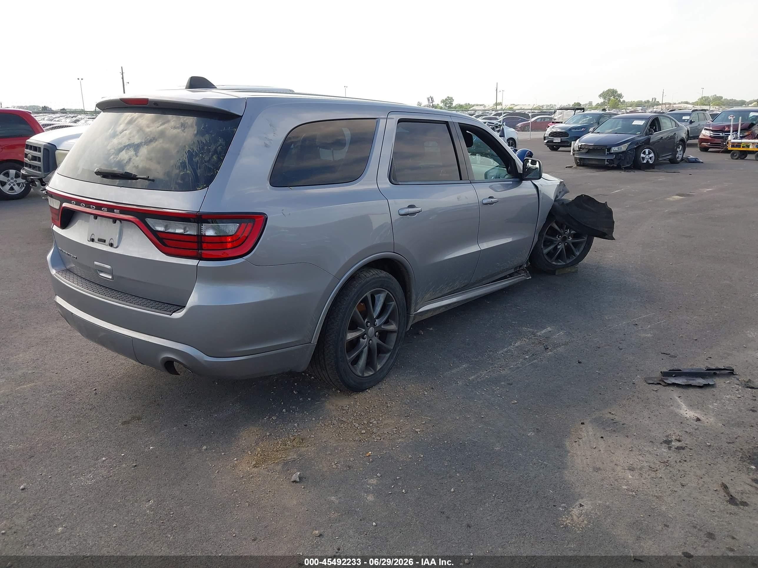 2014 Dodge Durango Sxt Silver vin: 1C4RDHAG3EC313247
