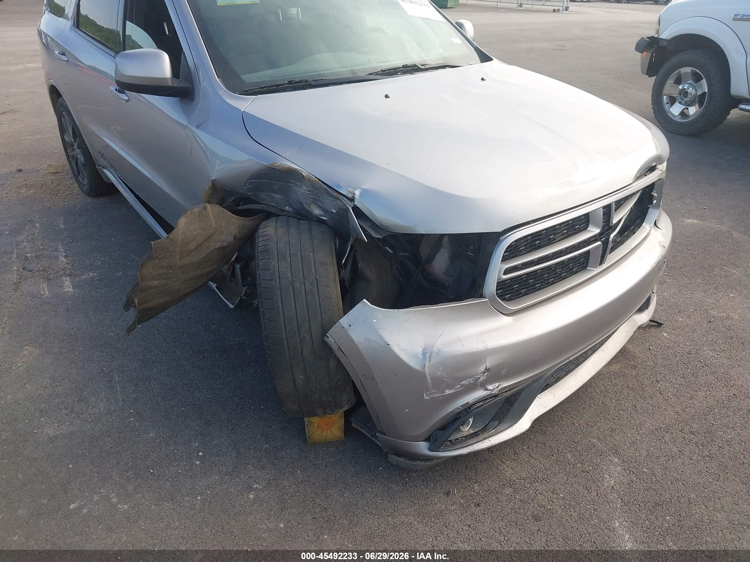2014 Dodge Durango Sxt Silver vin: 1C4RDHAG3EC313247