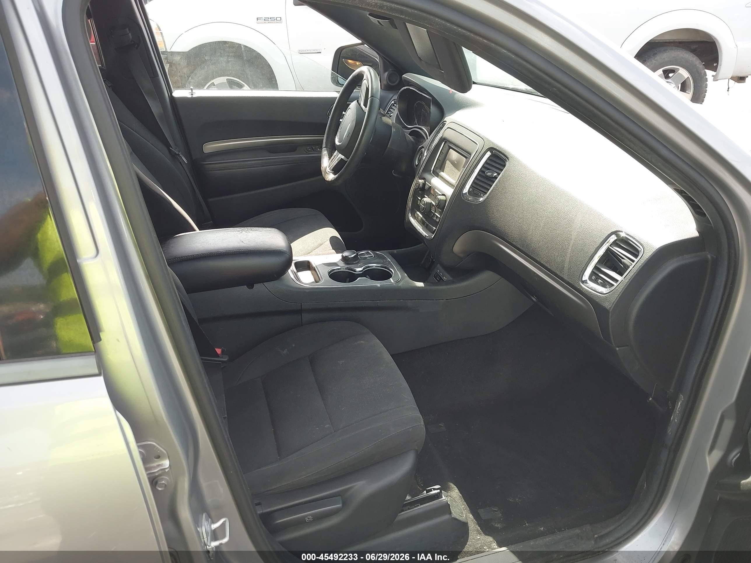 2014 Dodge Durango Sxt Silver vin: 1C4RDHAG3EC313247