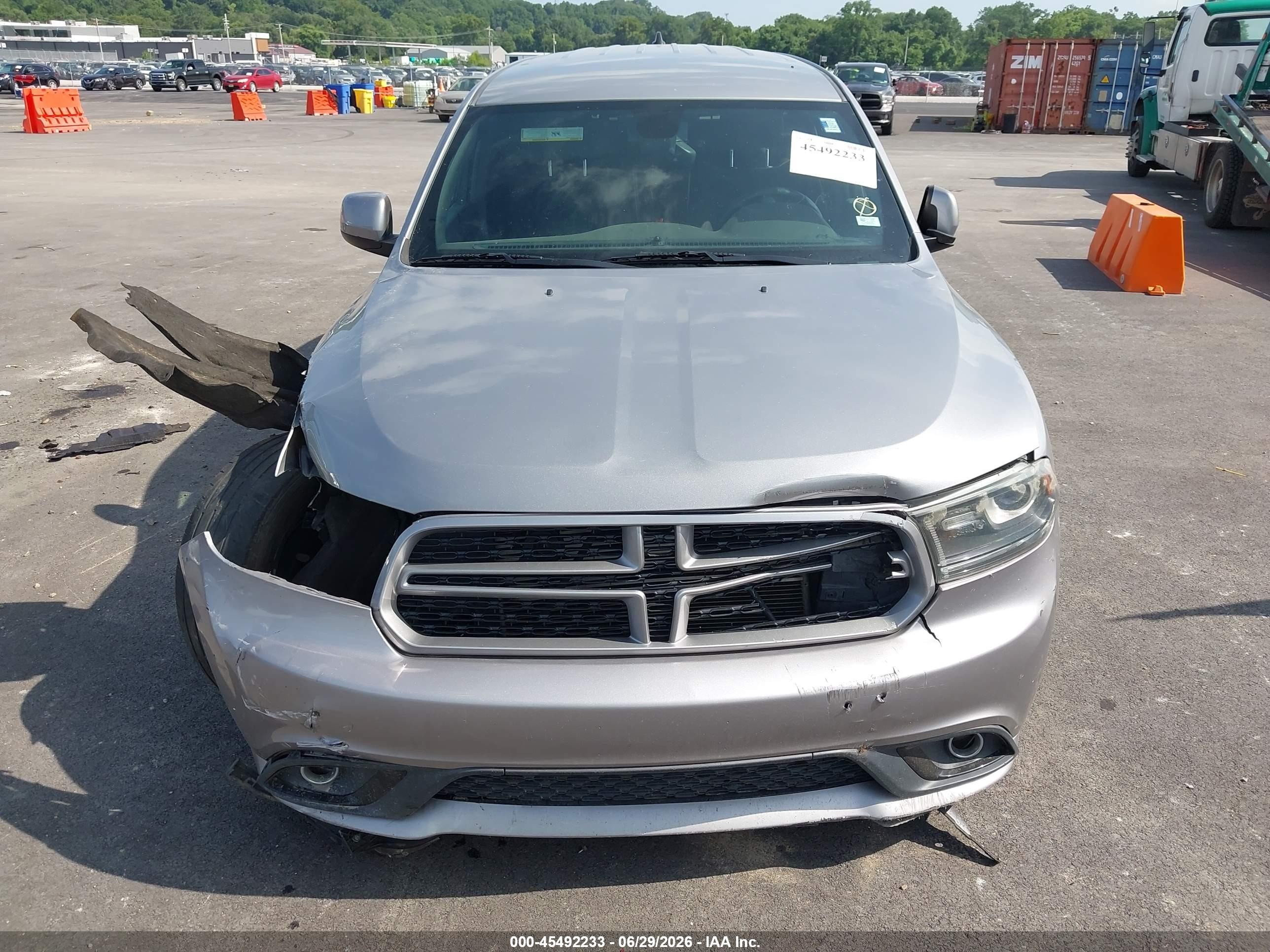 2014 Dodge Durango Sxt Silver vin: 1C4RDHAG3EC313247