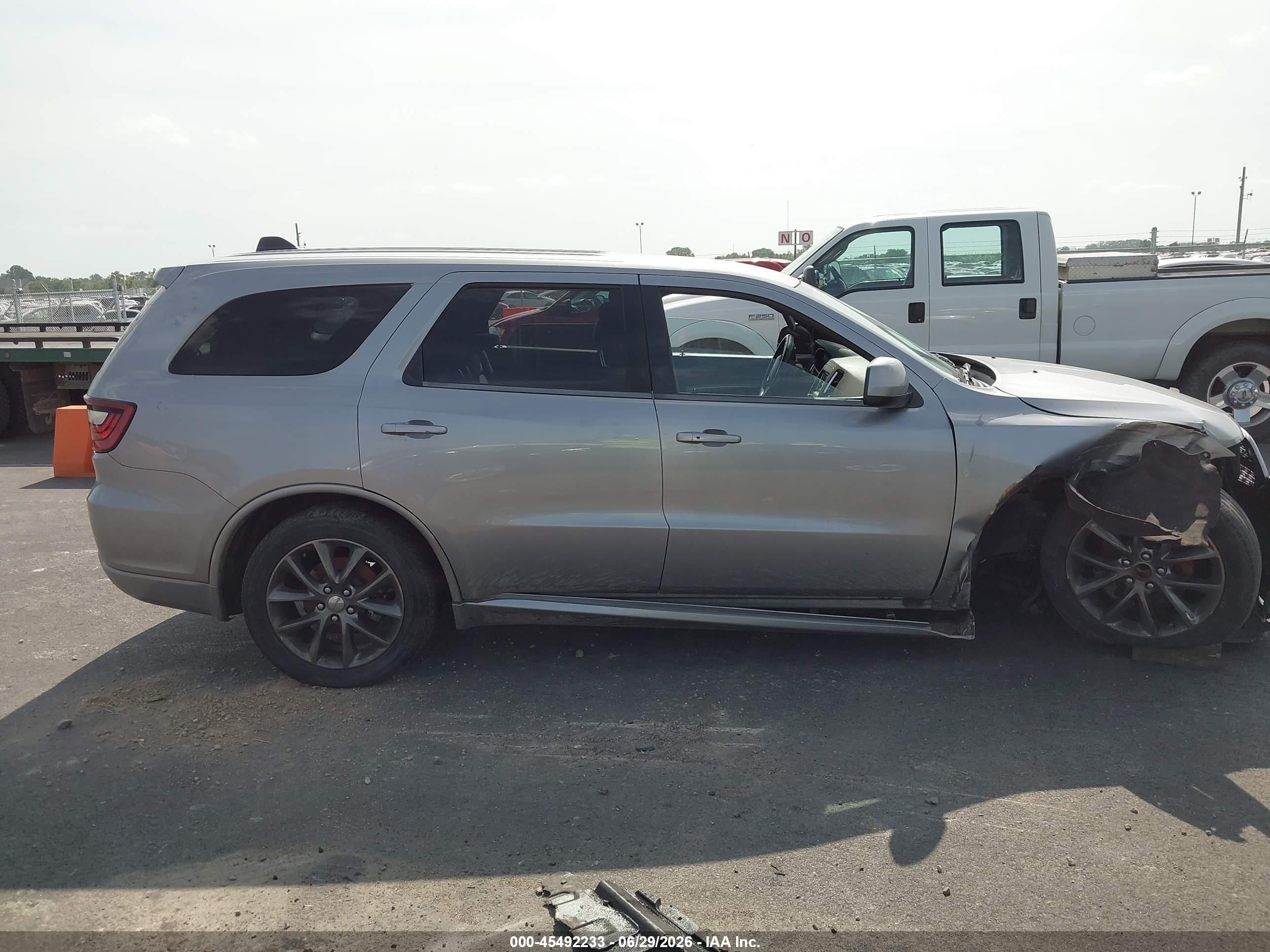 2014 Dodge Durango Sxt Silver vin: 1C4RDHAG3EC313247