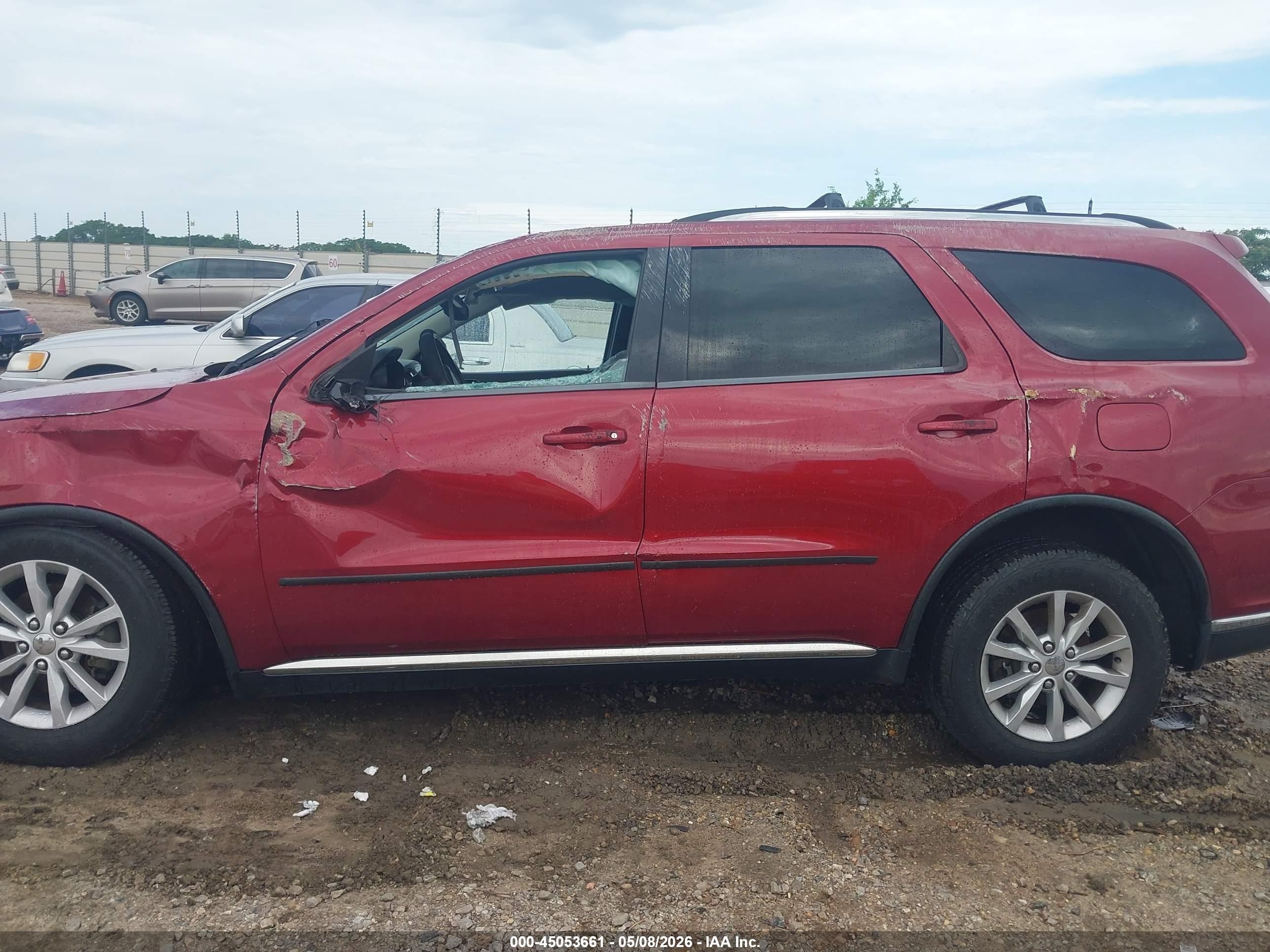 2014 Dodge Durango Sxt Silver vin: 1C4RDHAG3EC510810