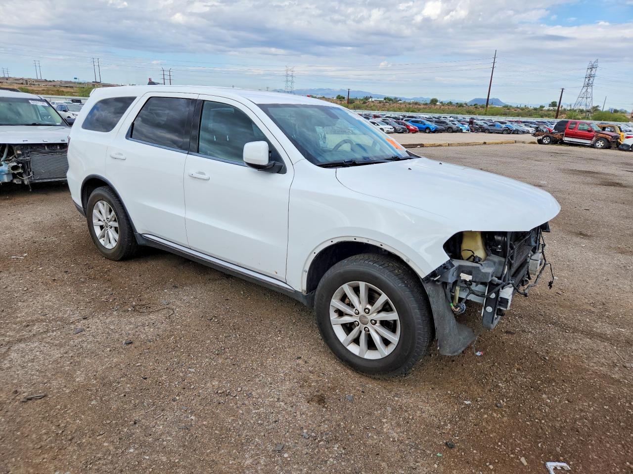 2015 Dodge Durango Белый vin: 1C4RDHAG3FC239698